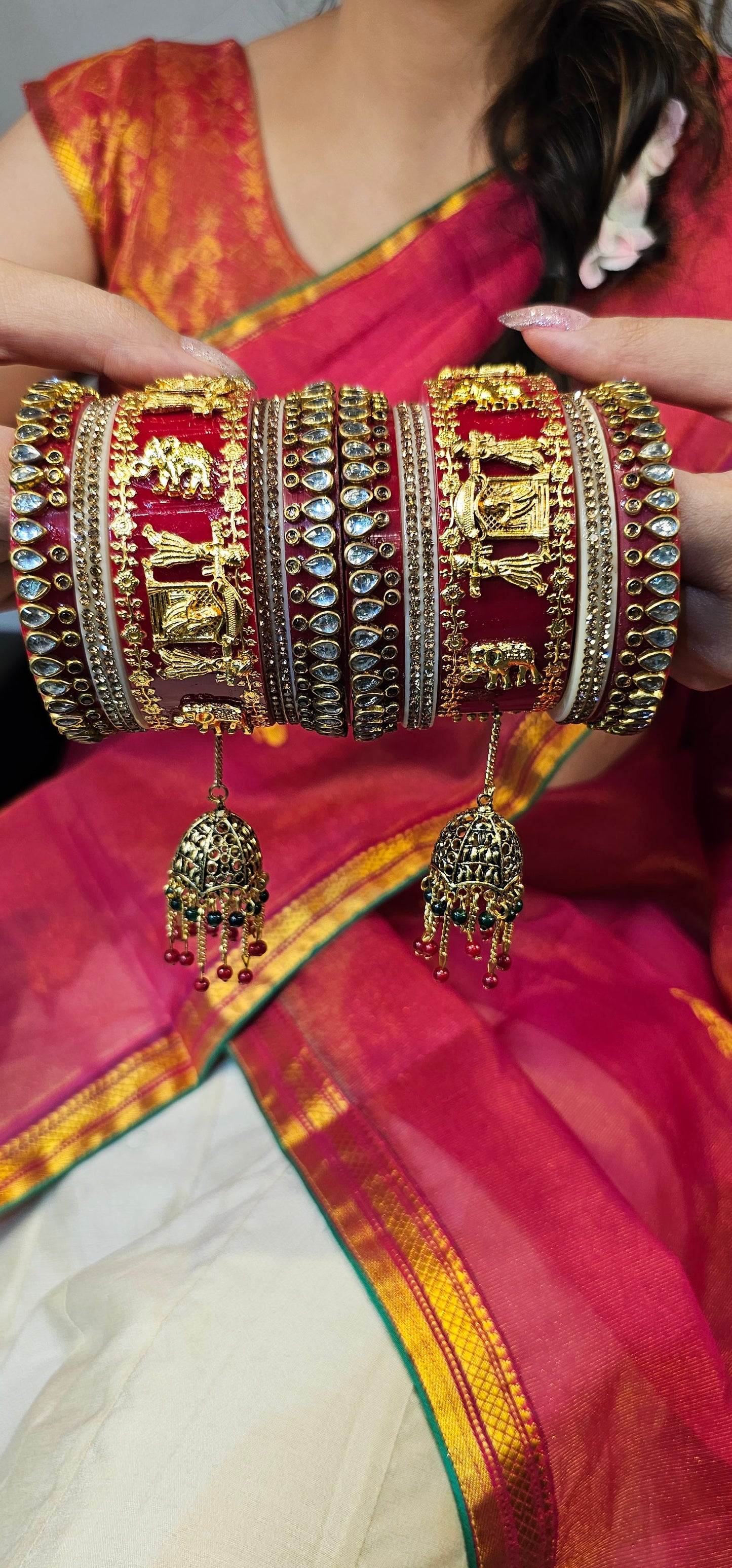 Rajwada chuda set (Elephant design)