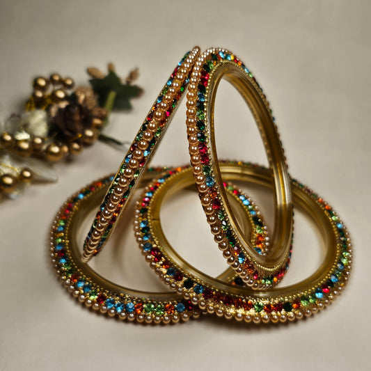 Moti Glass Bangle Set