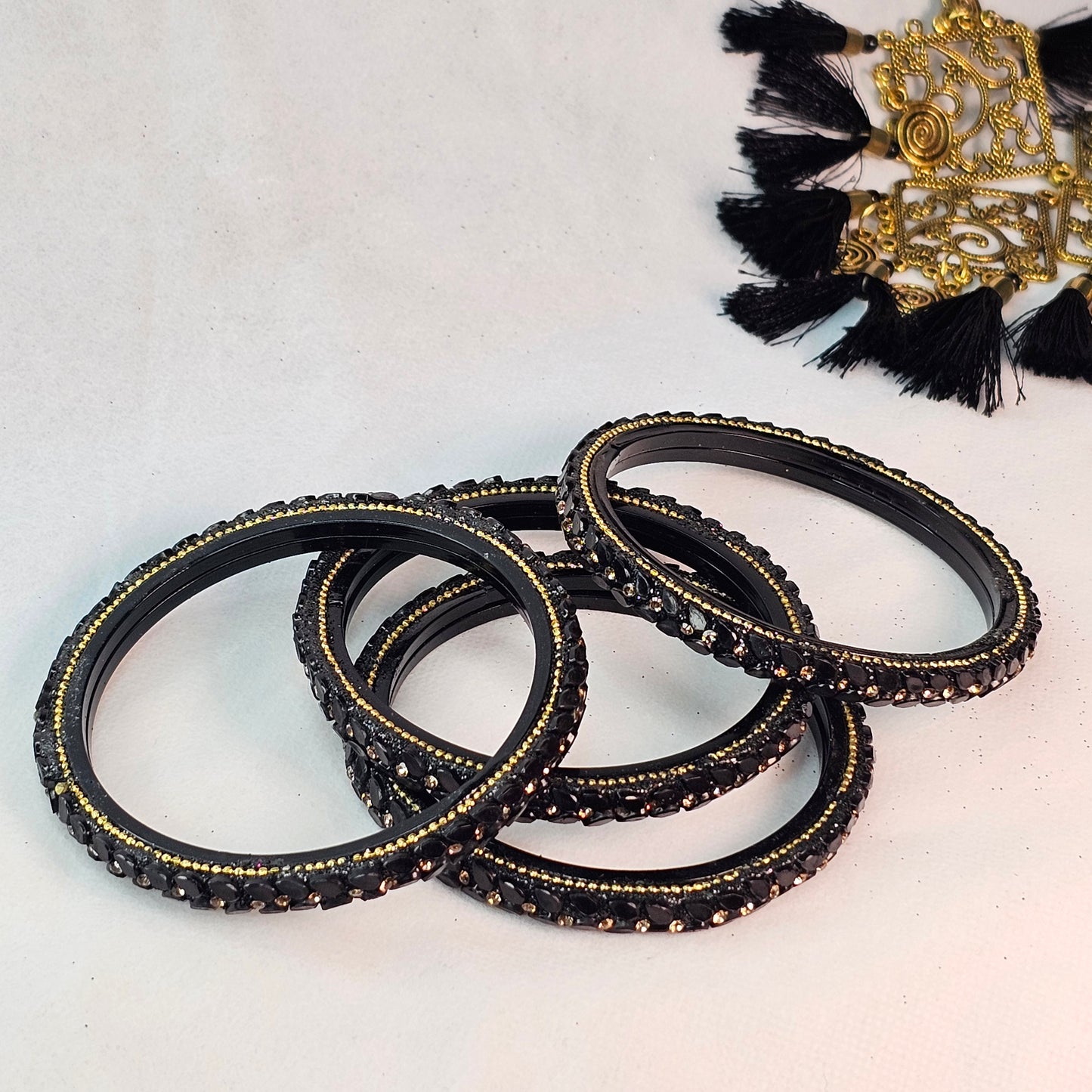 Glass Stone Bangles