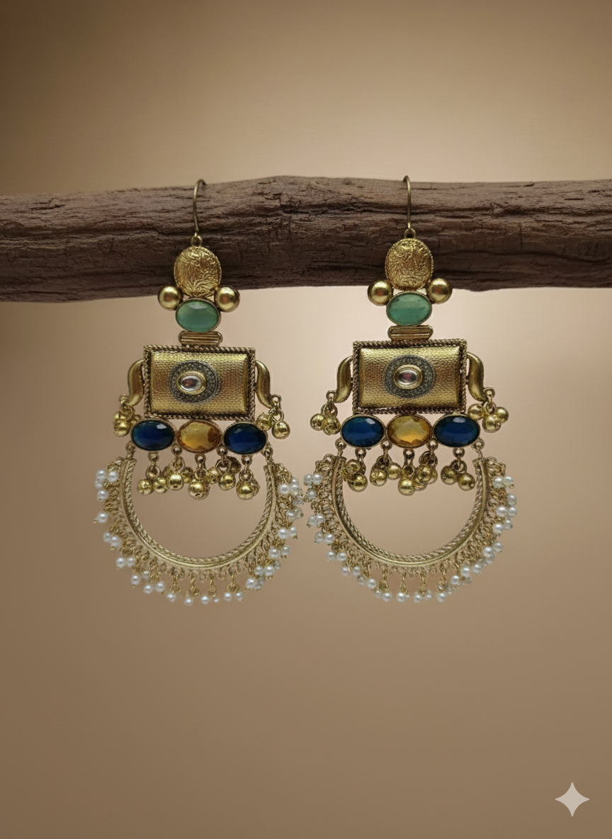 Chandbali Fusion Earrings