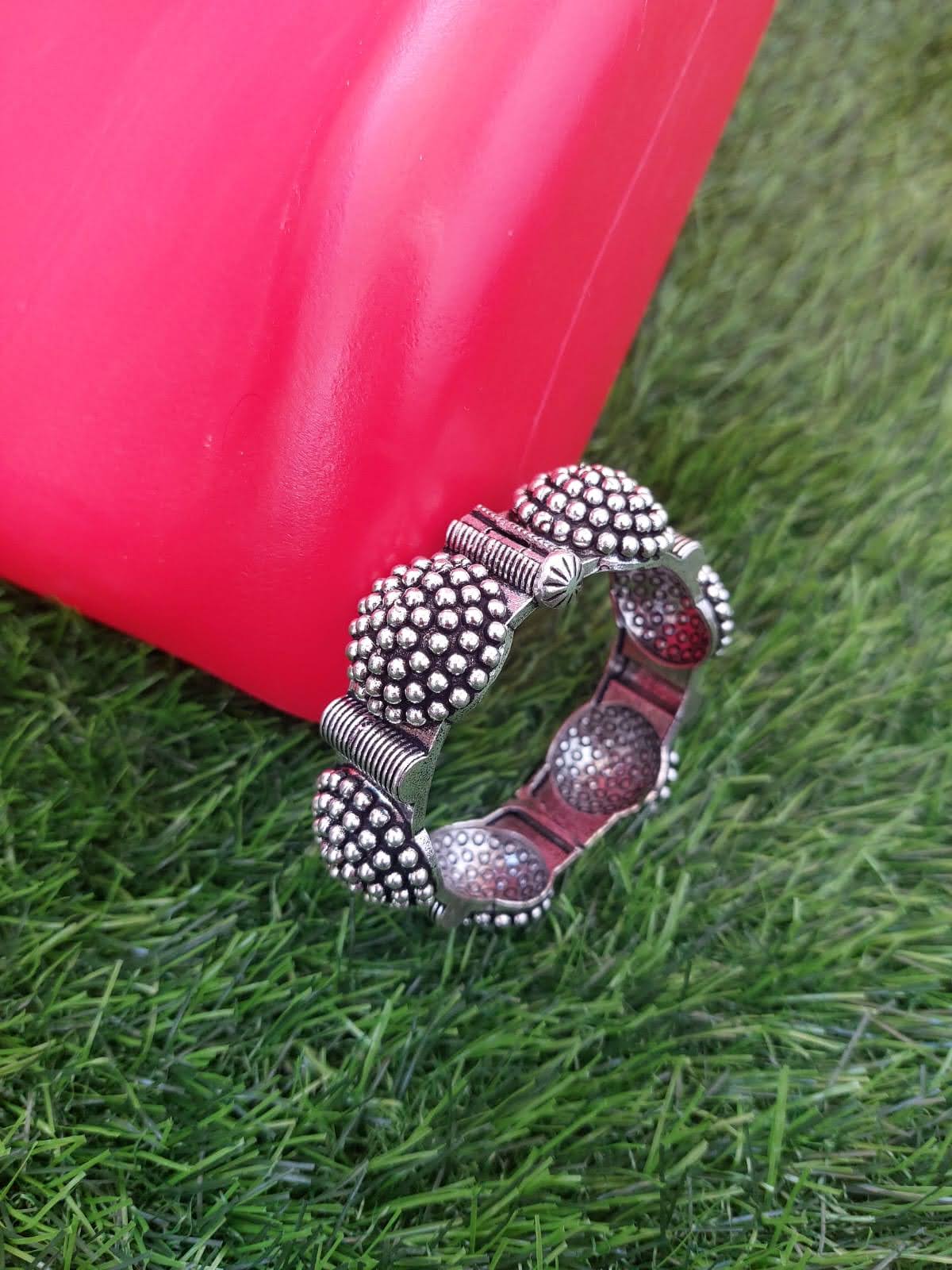 Polki Oxidised Kada