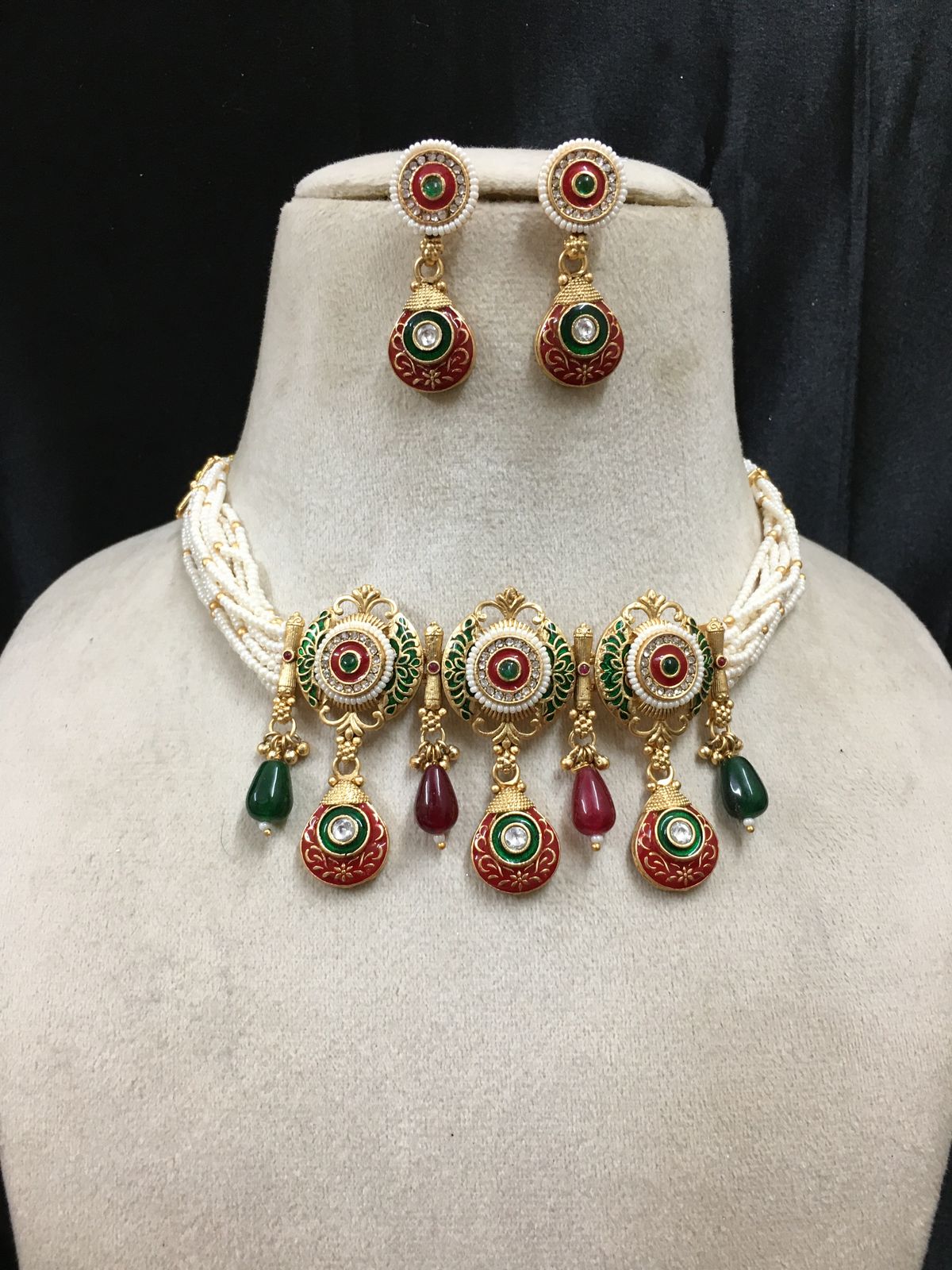 Meenakari Choker Set