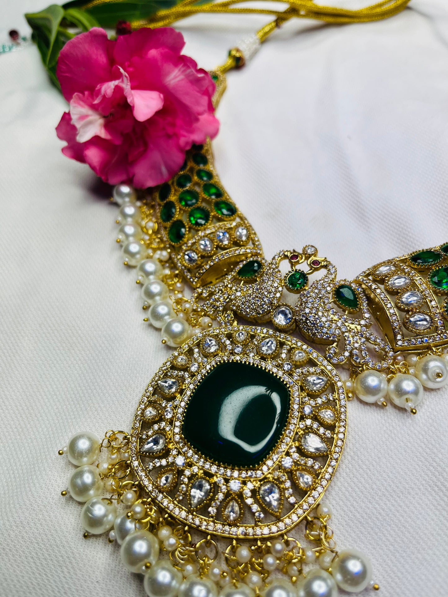 Peacock Doublet Stone Set