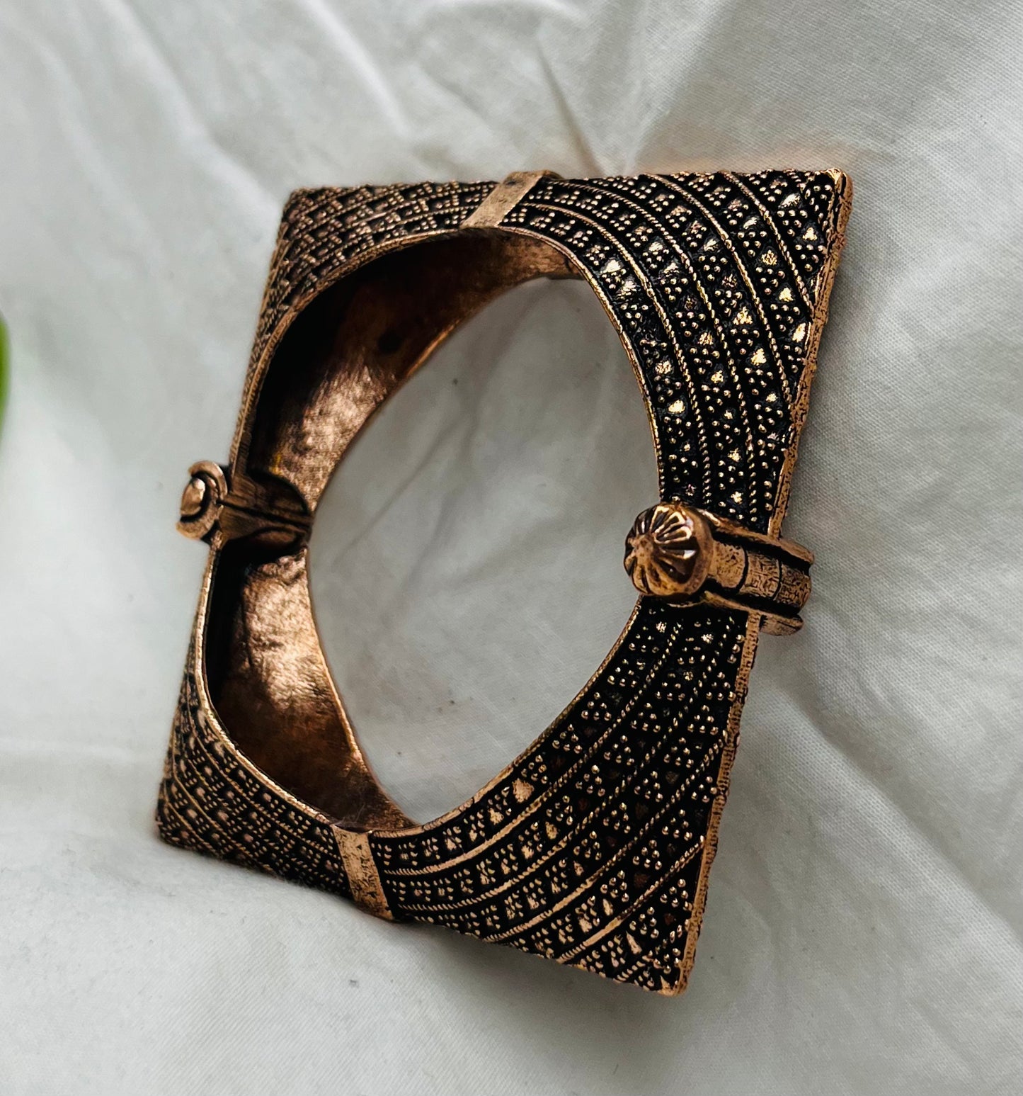 Rectangle Oxidized Kada