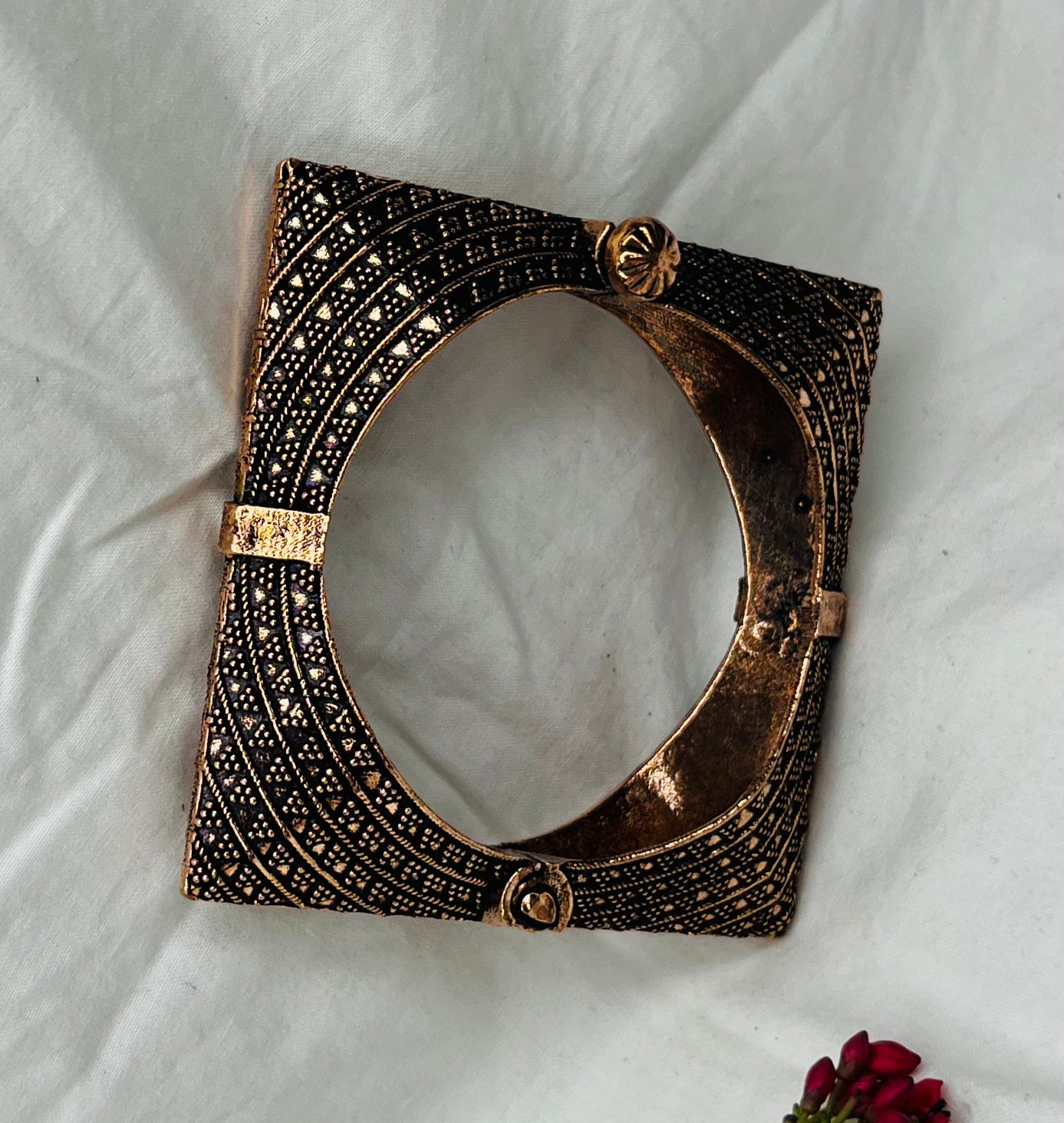 Rectangle Oxidized Kada