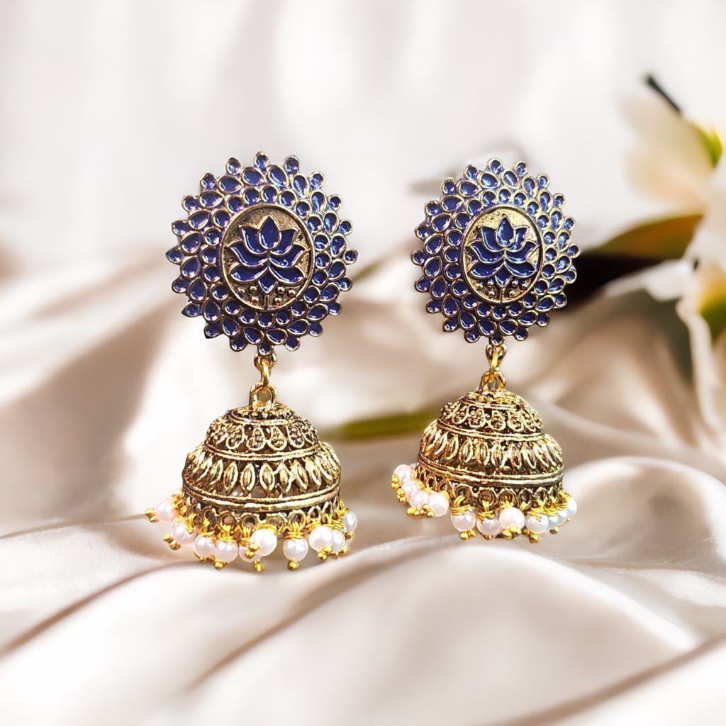 Lotus Jhumkas