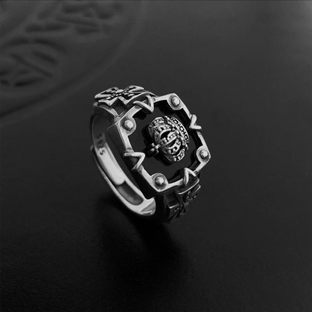 Crown B Ring
