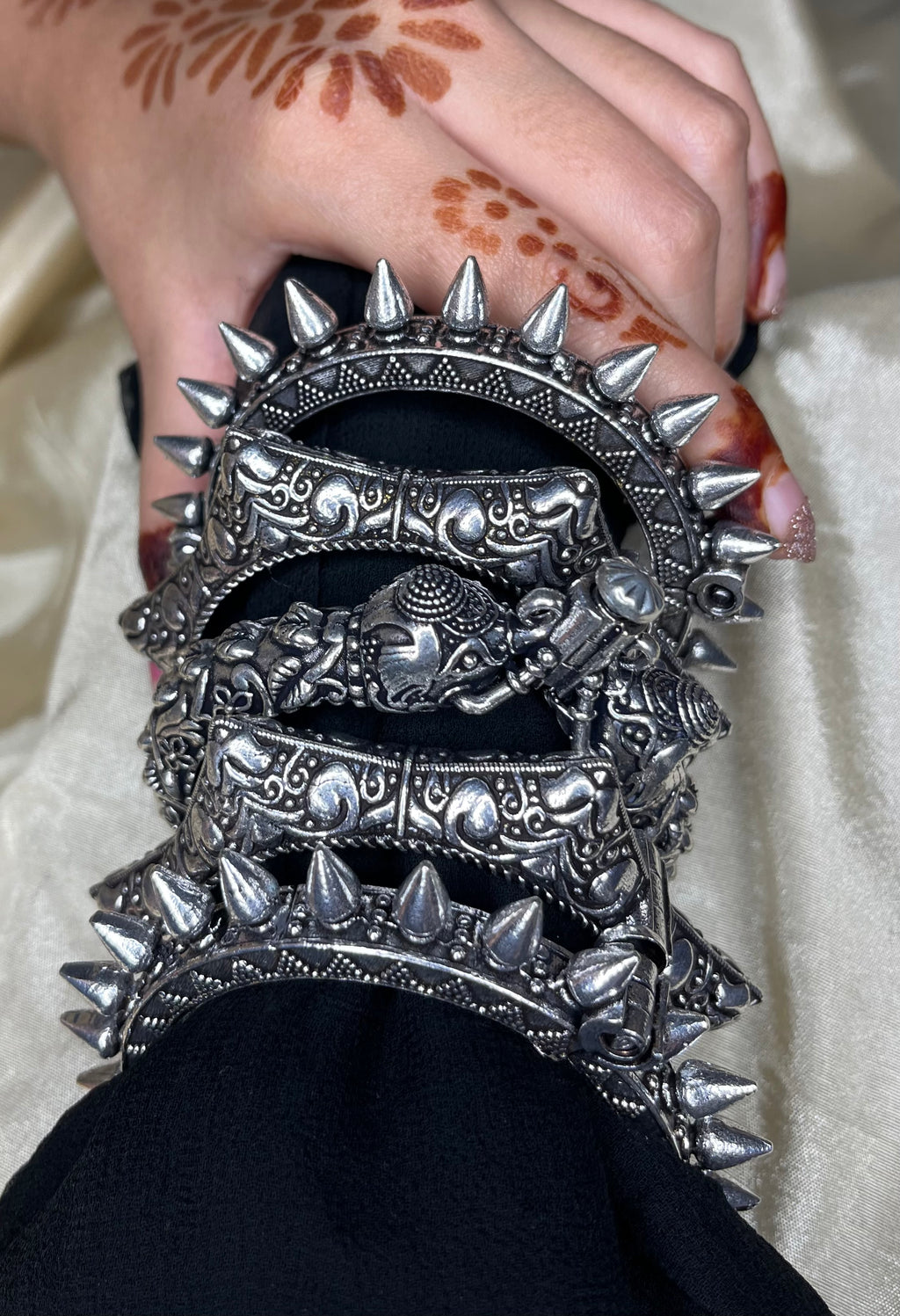 Silver Replica Kada Stack 5