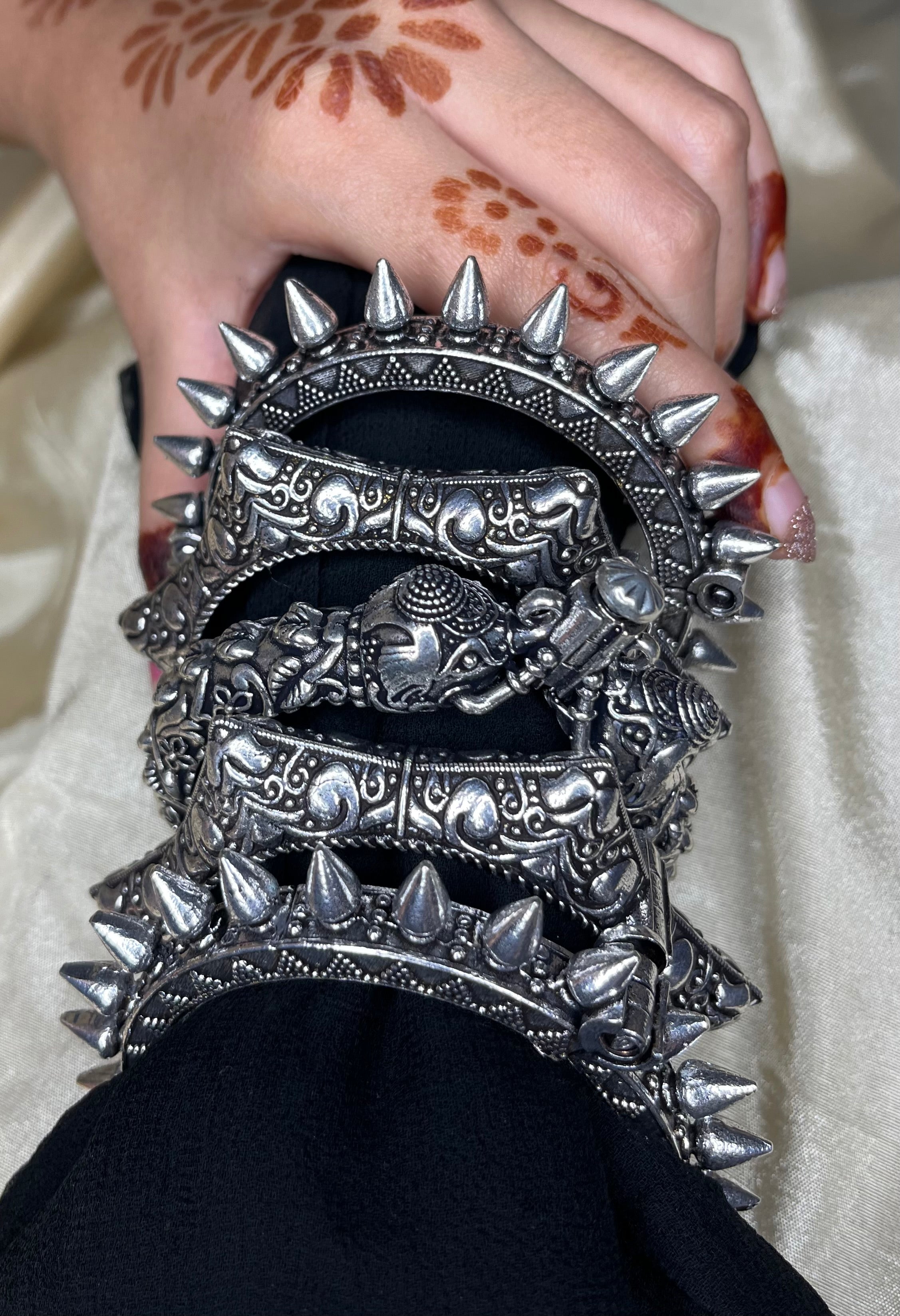 Silver Replica Kada Stack 5