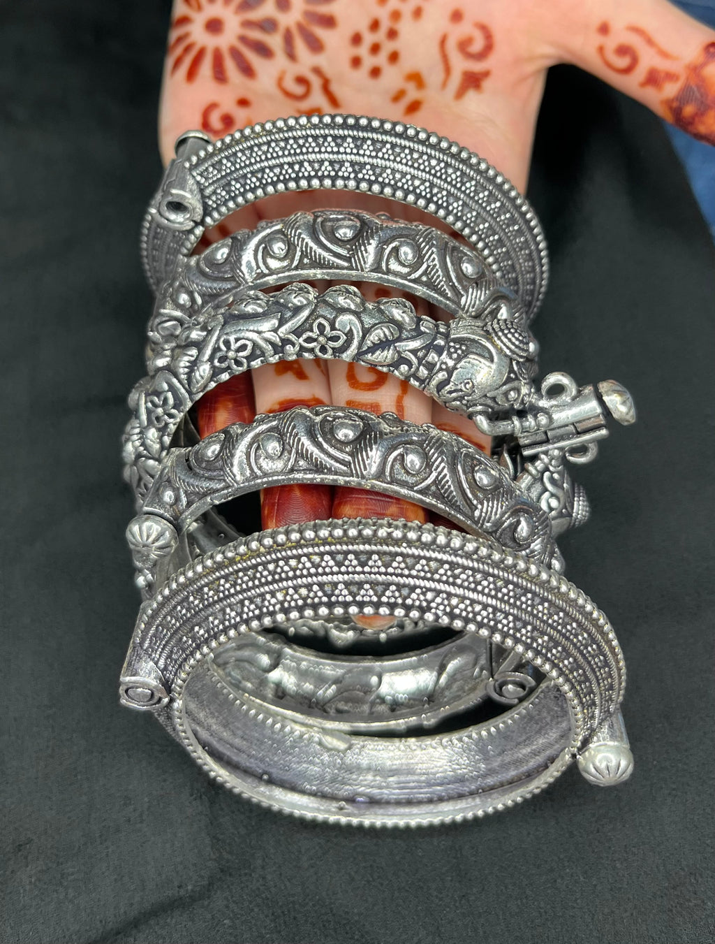 Silver Replica Kada Stack 6