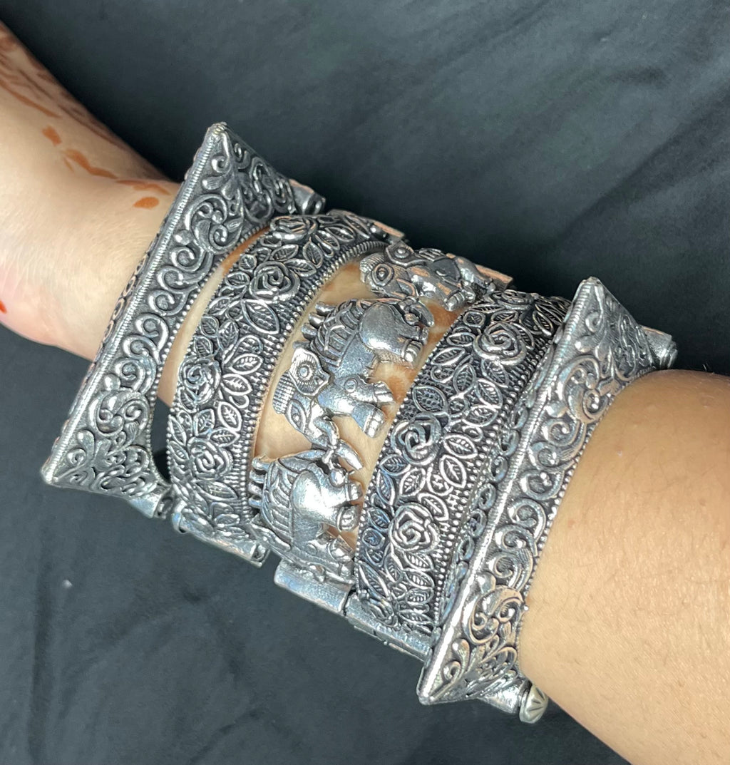 Silver Replica Kada Stack 4