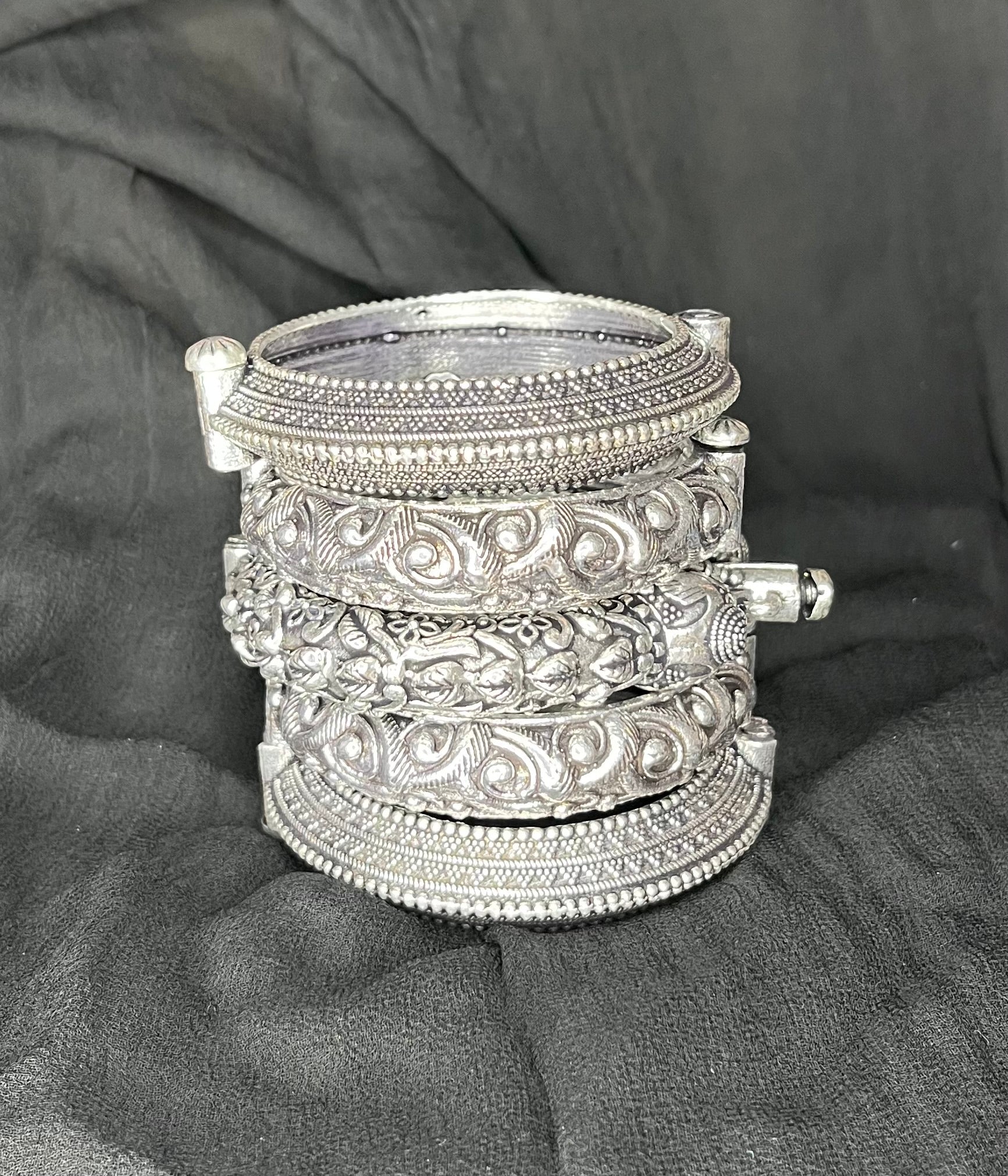 Silver Replica Kada Stack 6