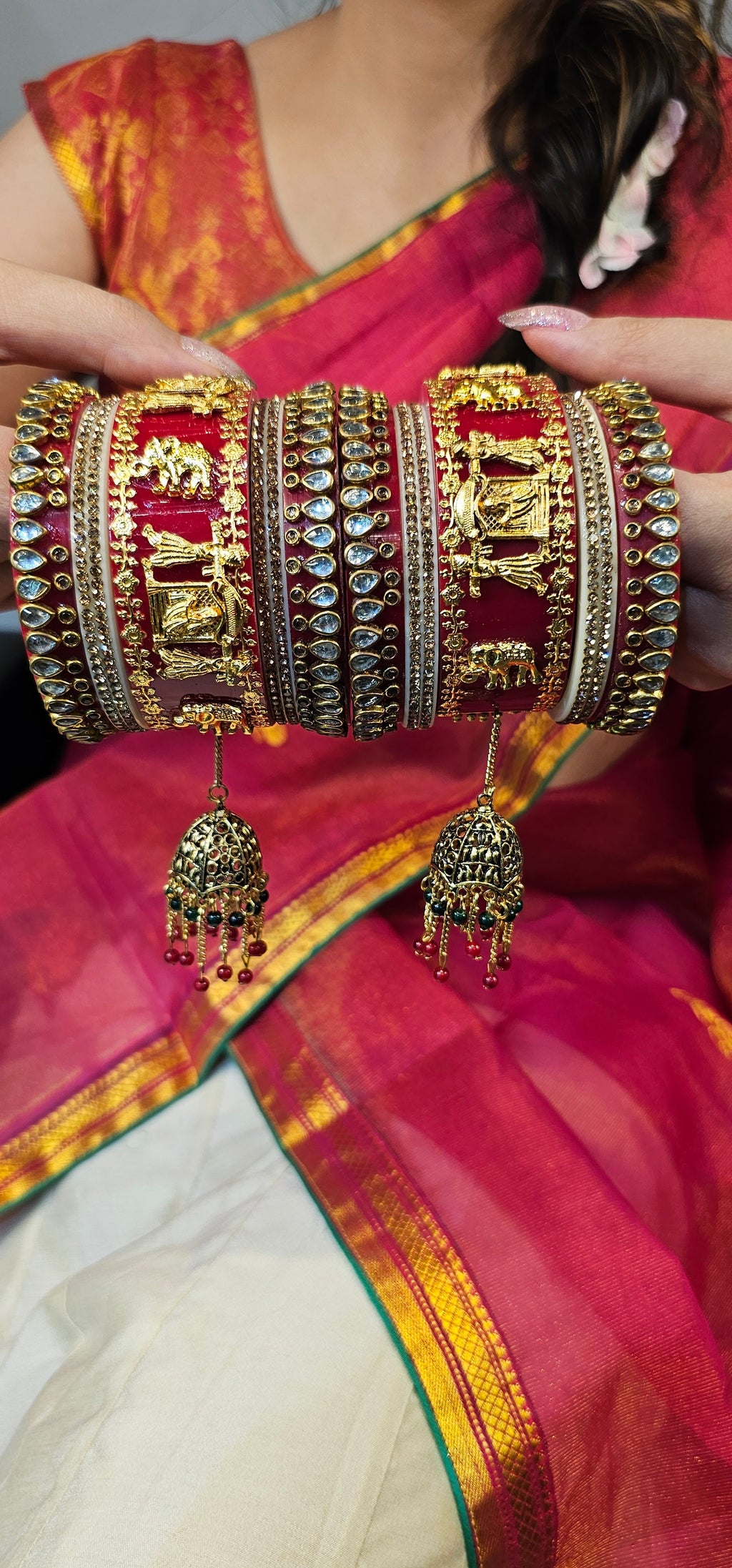 Rajwada chuda set (Elephant design)