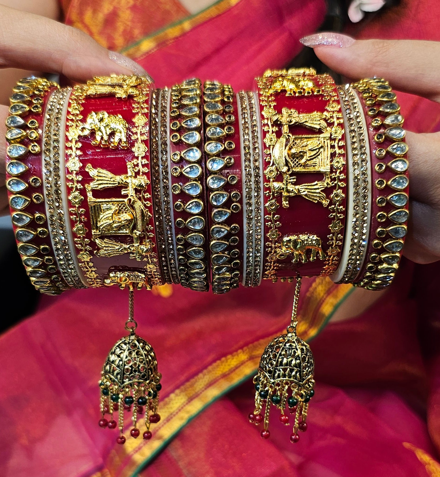 Rajwada chuda set (Elephant design)