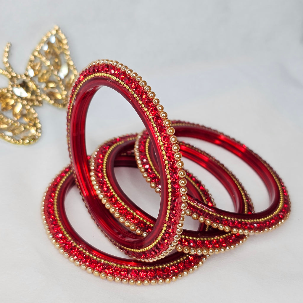 Moti Glass Bangle Set