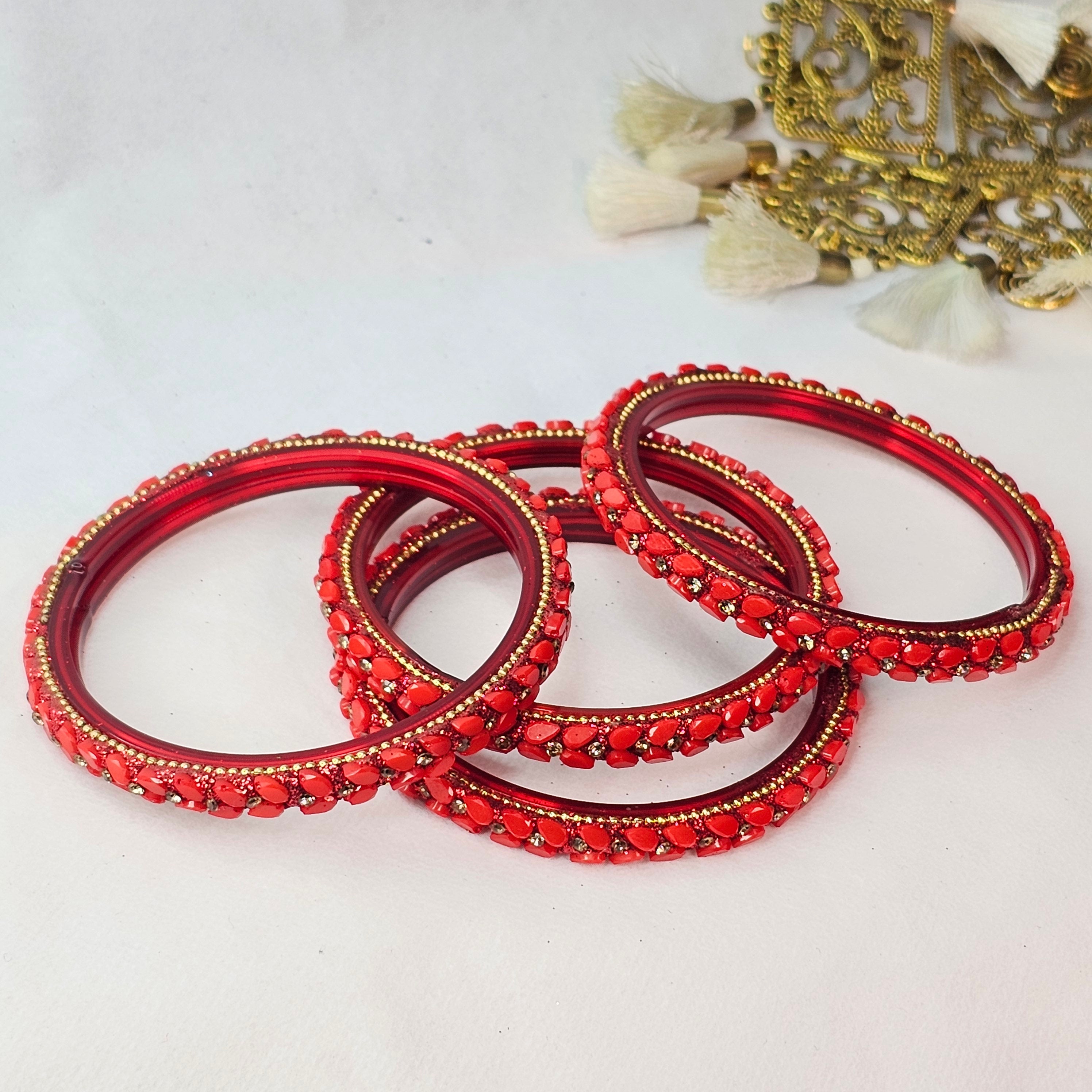 Glass Stone Bangles
