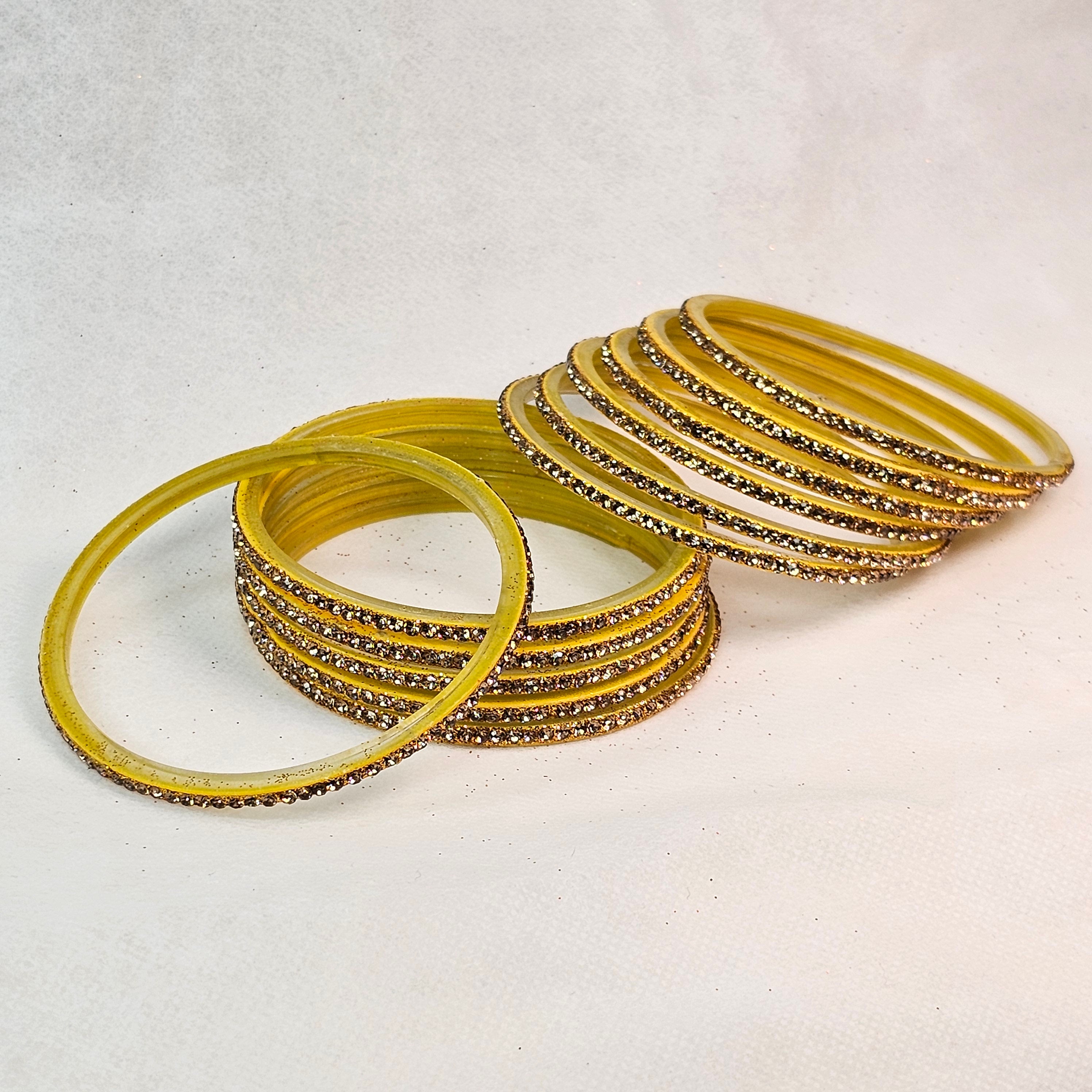Shimmery Glass Bangles