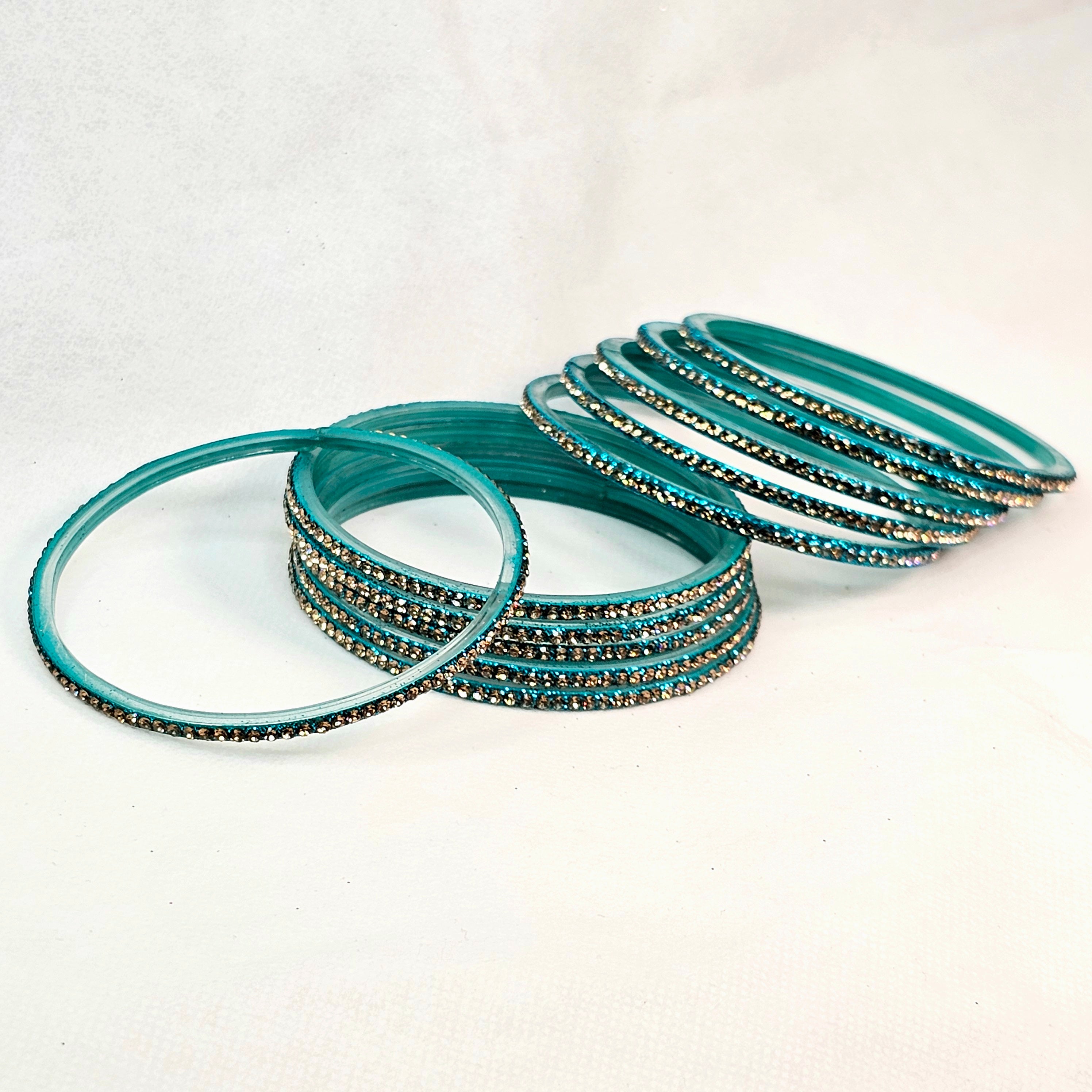 Shimmery Glass Bangles
