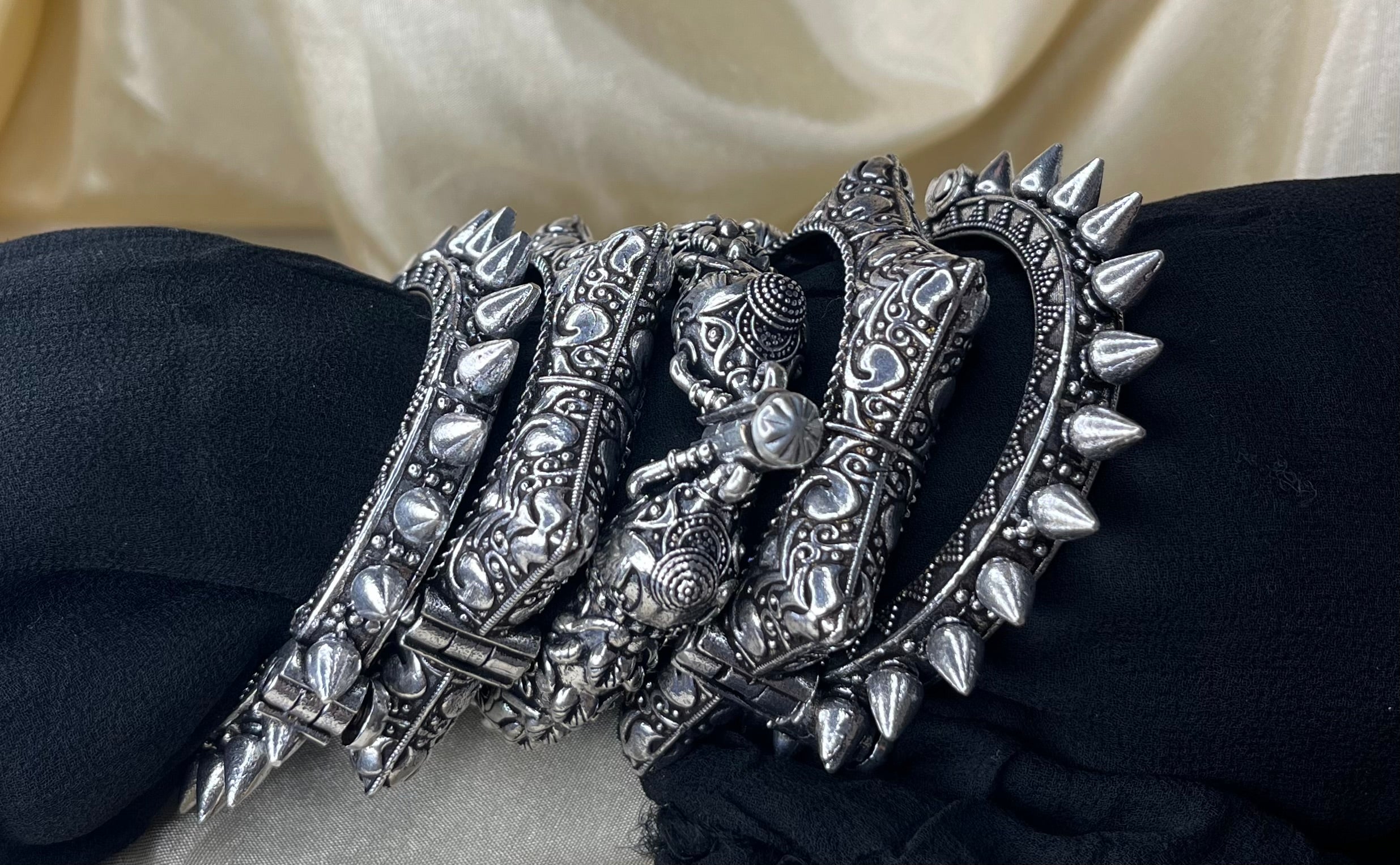 Silver Replica Kada Stack 5