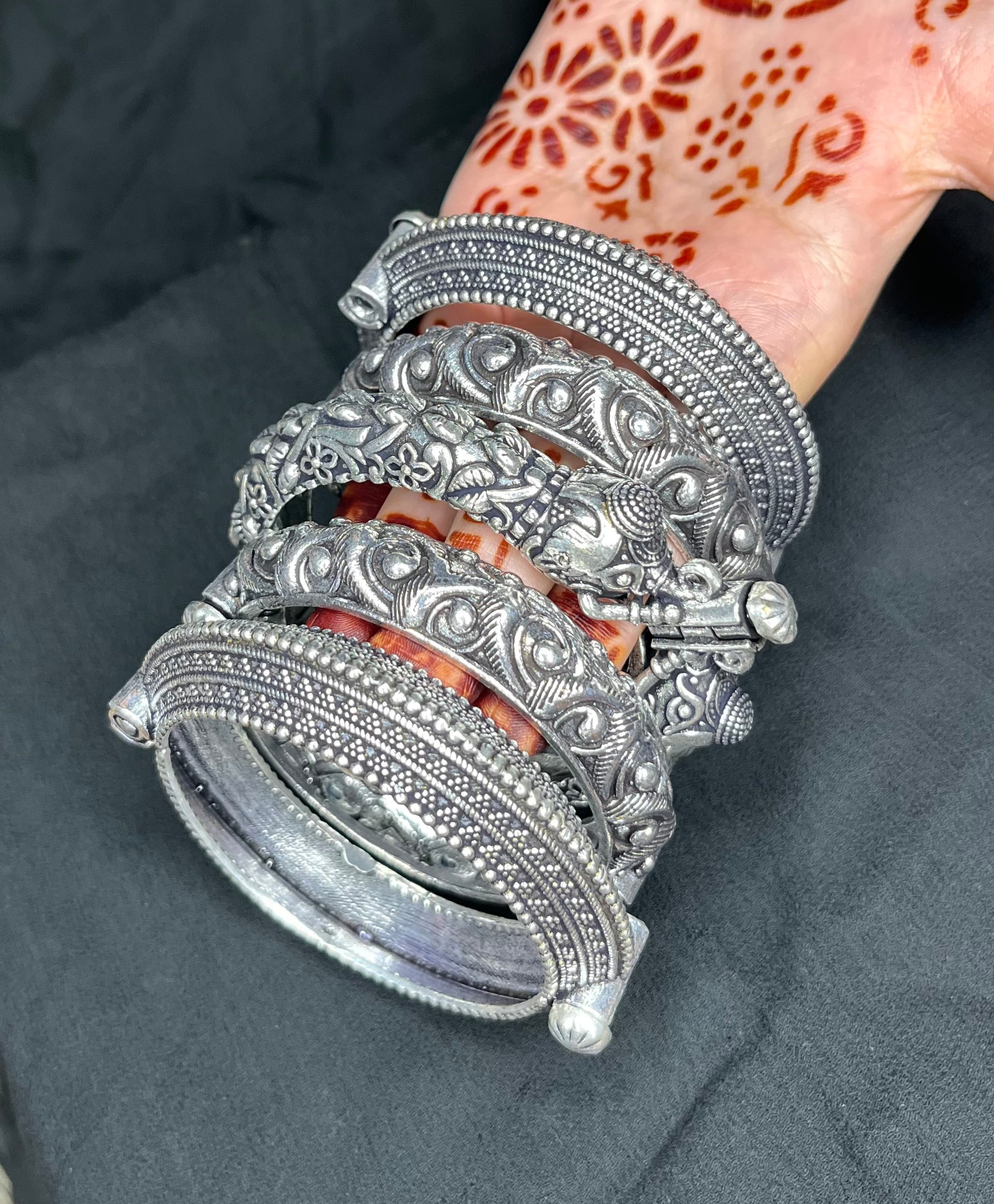 Silver Replica Kada Stack 6