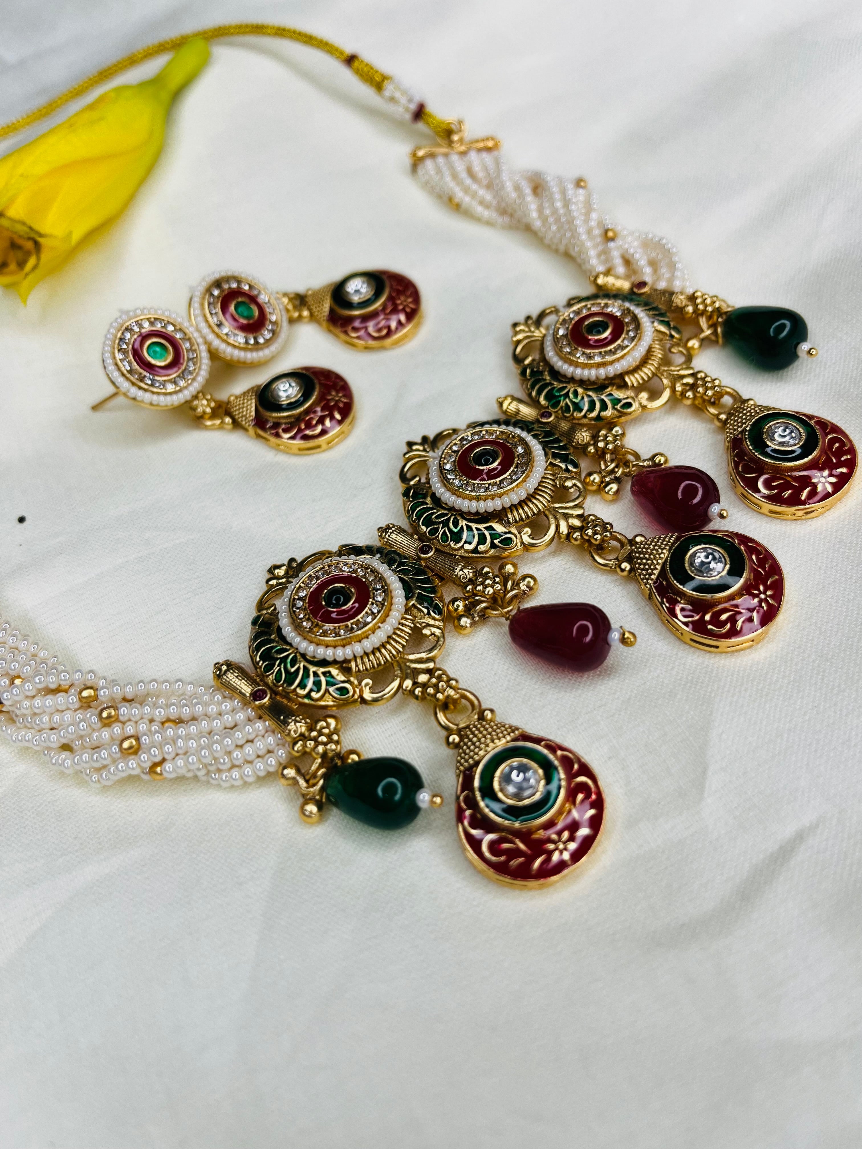 Meenakari Choker Set