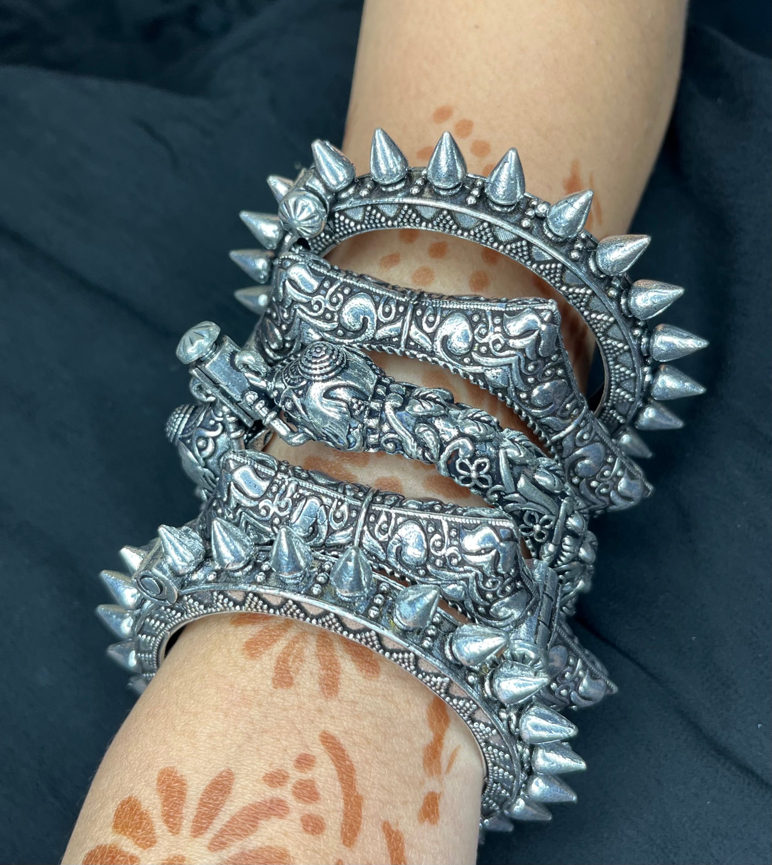 Silver Replica Kada Stack 5