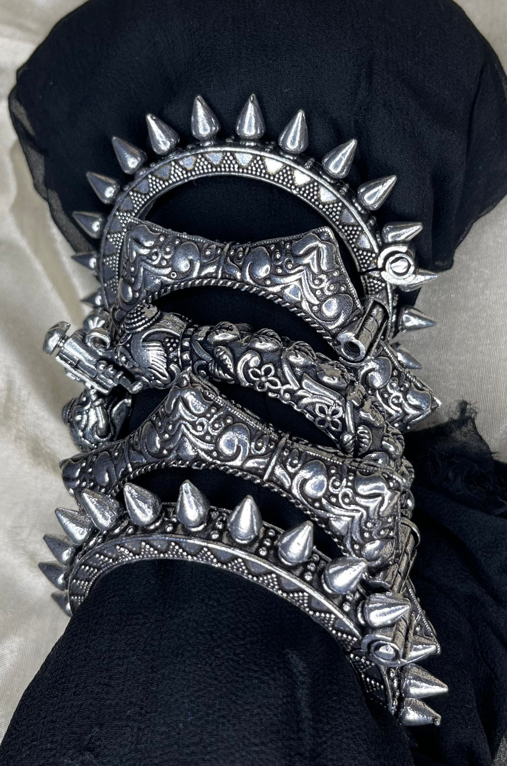 Silver Replica Kada Stack 5