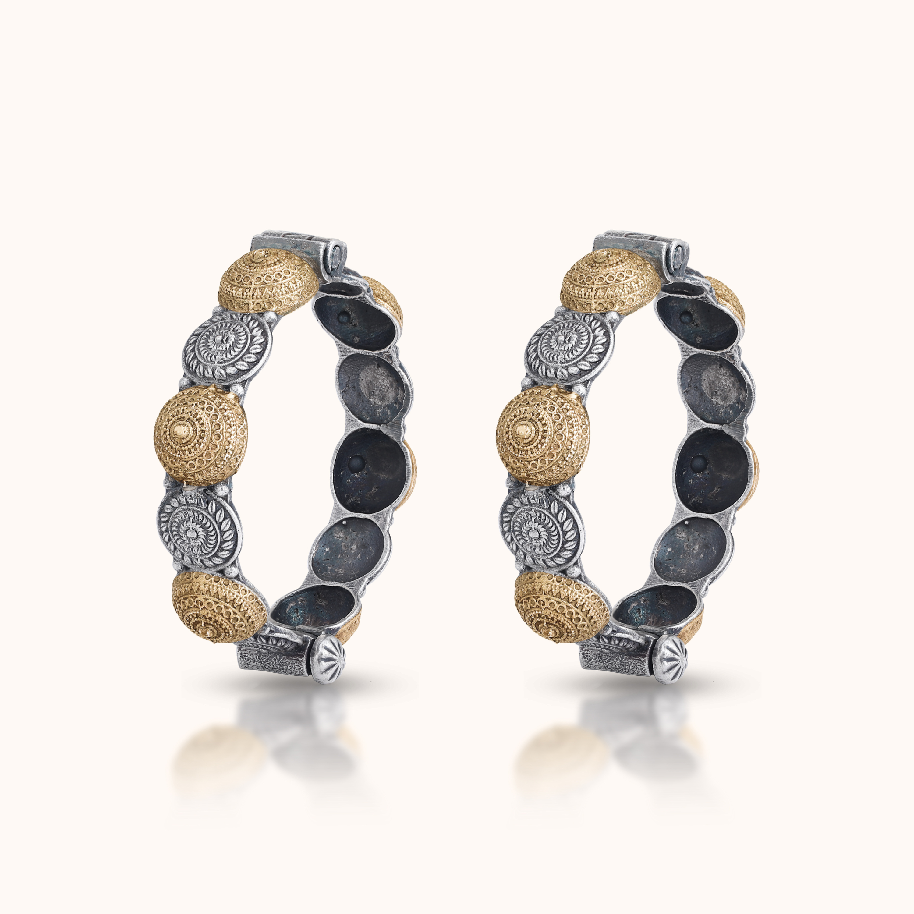 Mandala Mix Oxidised Kada