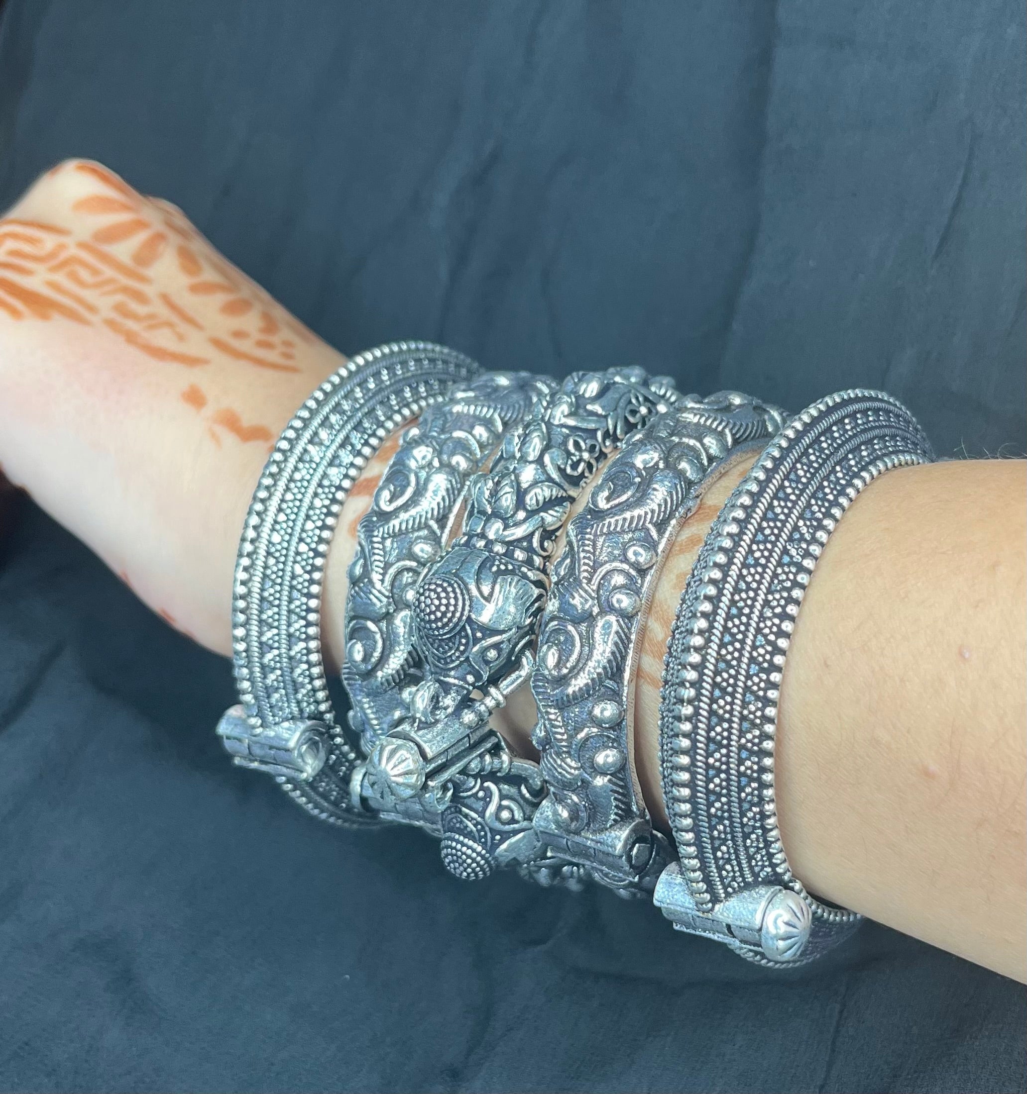 Silver Replica Kada Stack 6