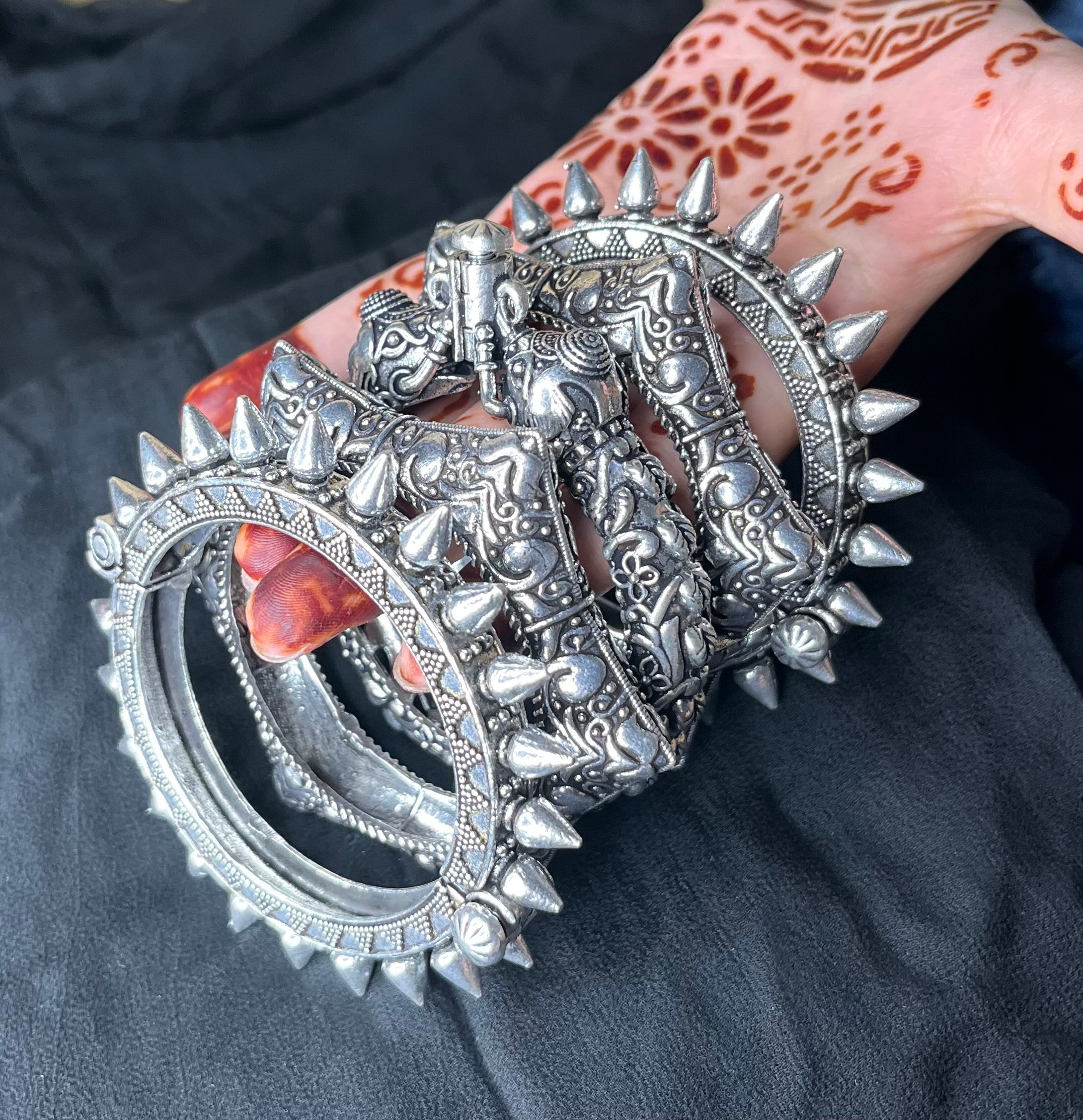 Silver Replica Kada Stack 5