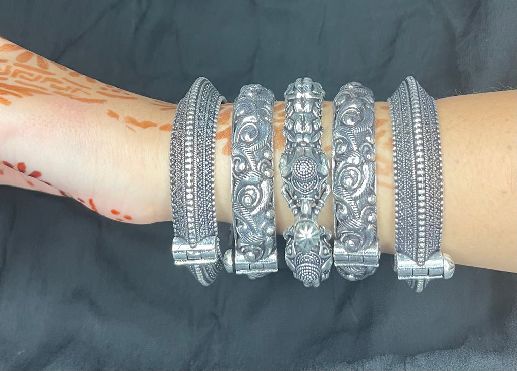 Silver Replica Kada Stack 6
