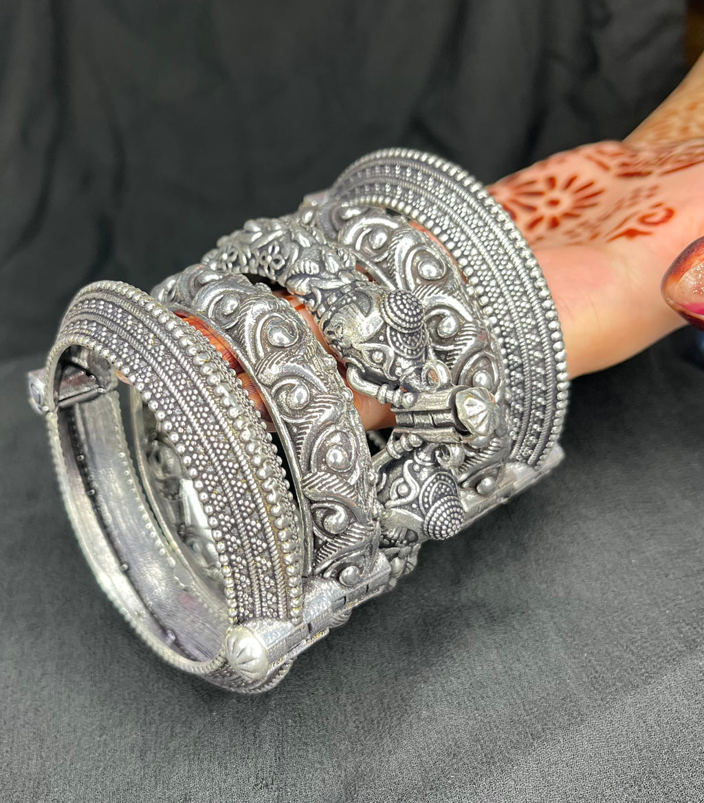 Silver Replica Kada Stack 6
