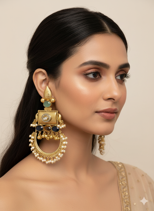 Chandbali Fusion Earrings