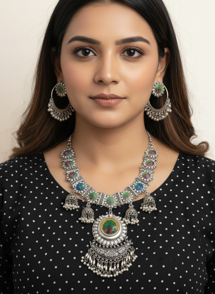 Peacock Necklace Set