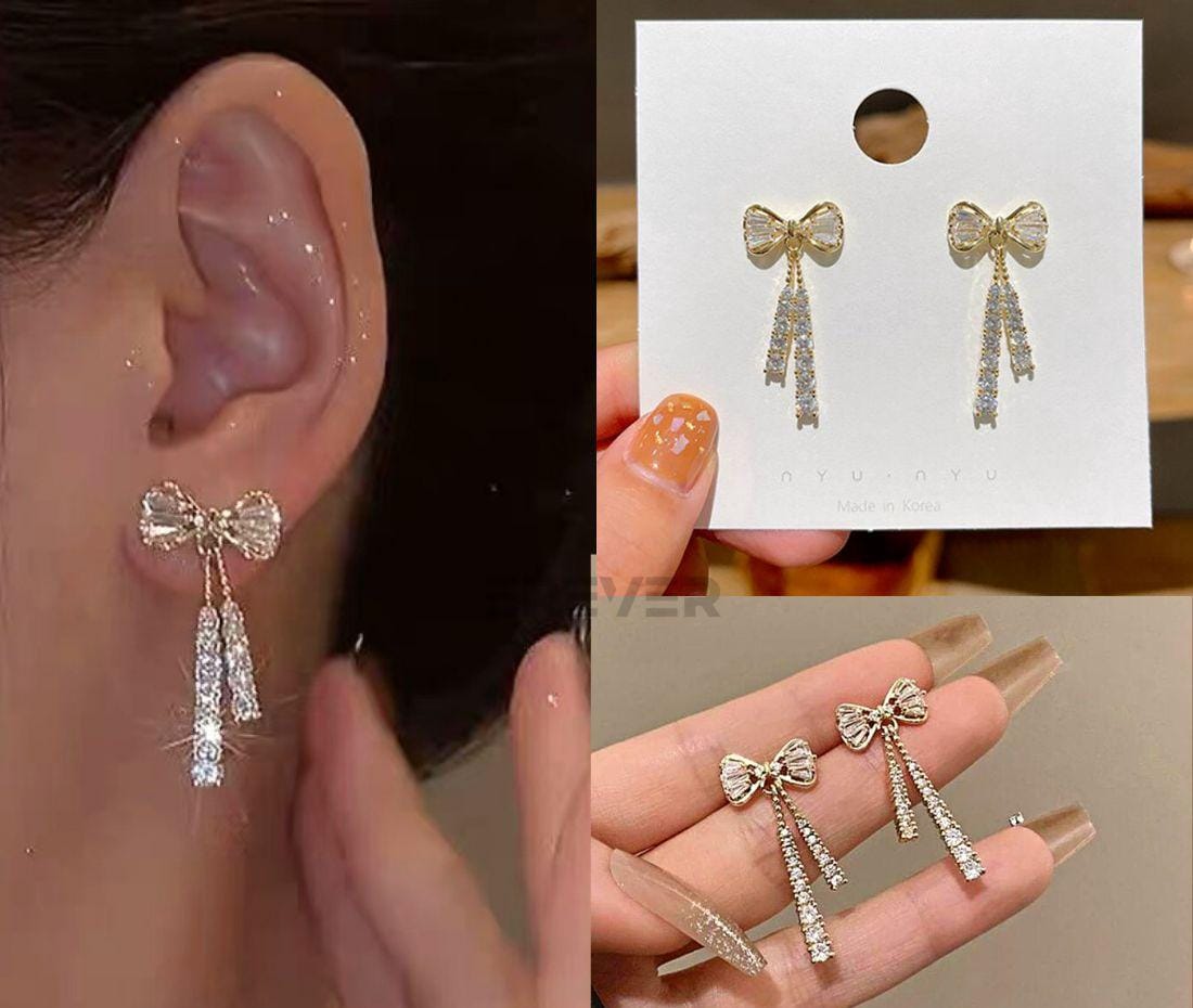 Bow Sparkle Studs