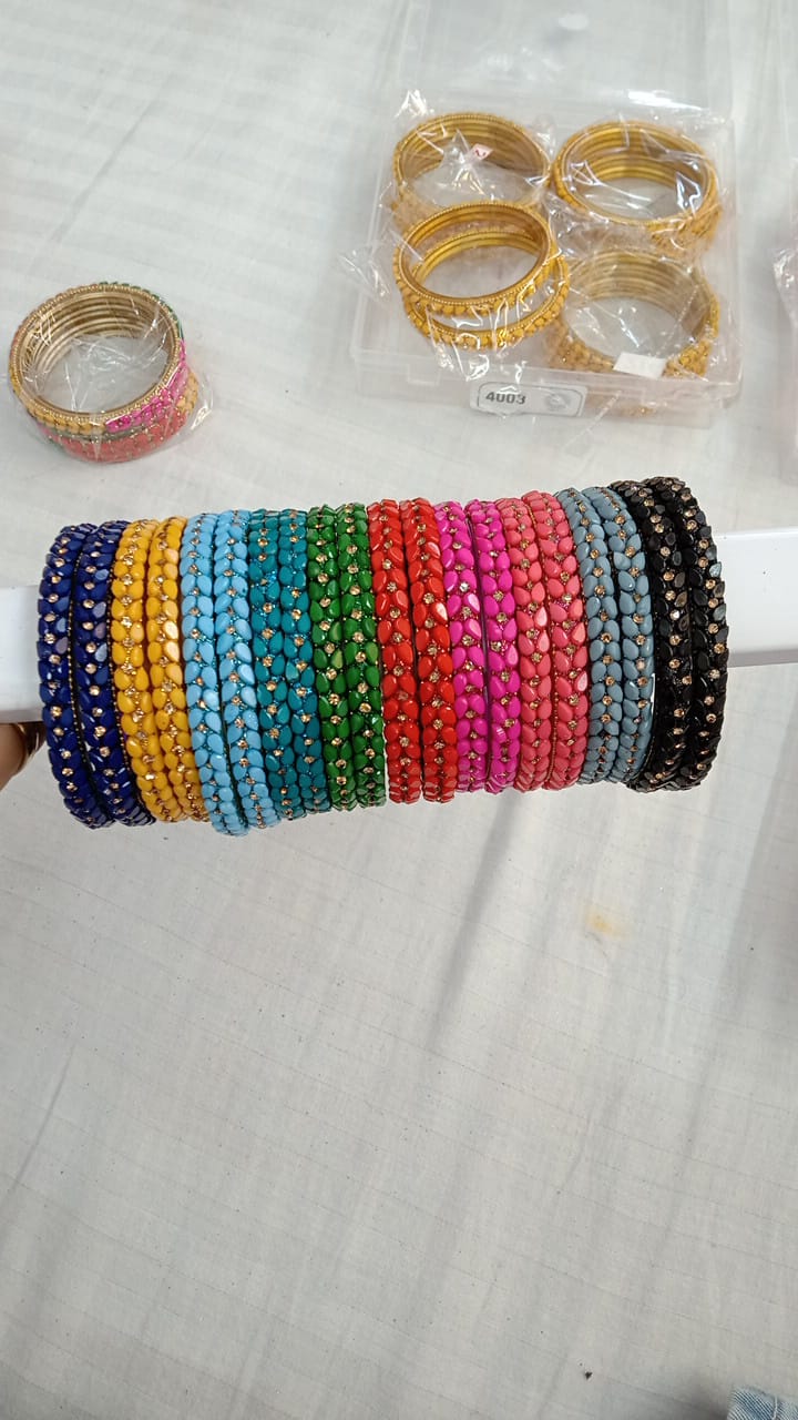 Glass Stone Bangles