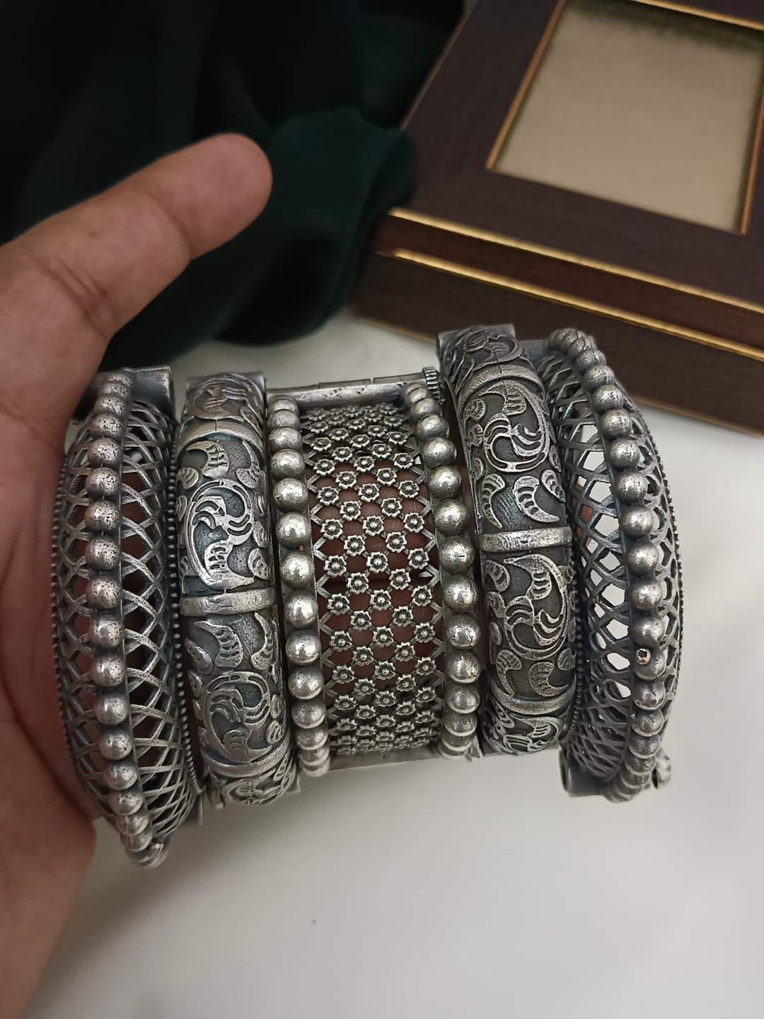 Silver Replica Kada Stack 2