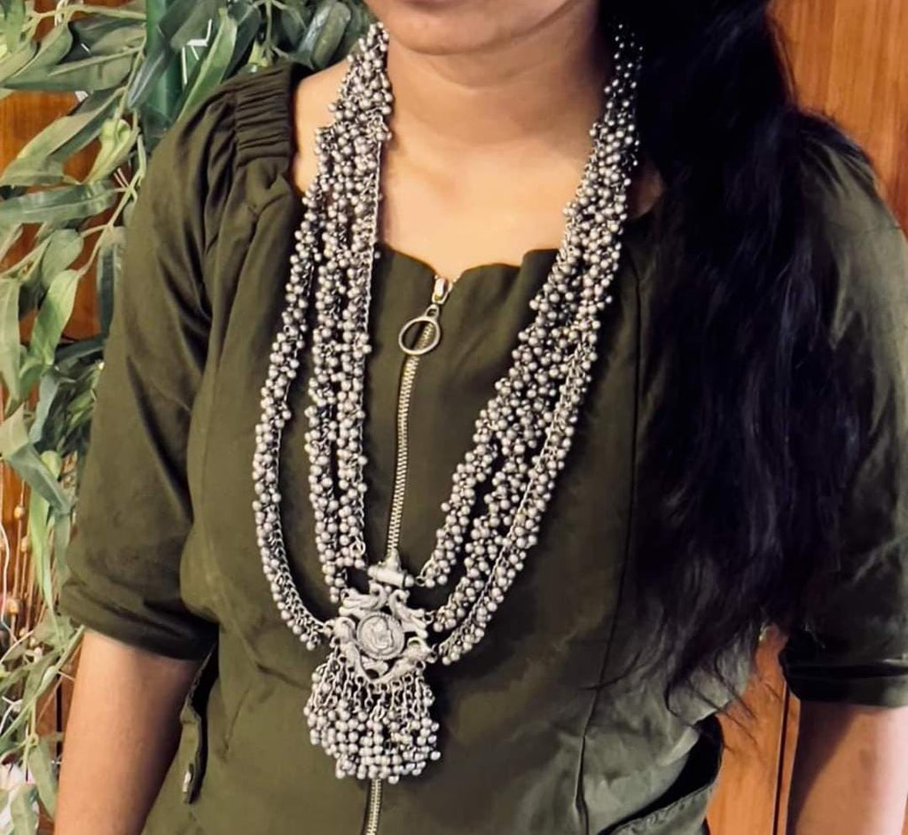 3 Layered Ghunghroo Necklace