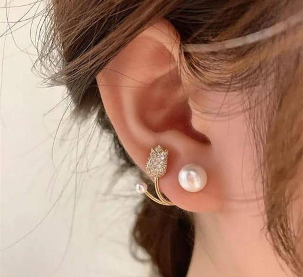 Affordable Korean fashion jewelry online, Latest K-pop jewelry trends, Korean statement earrings for special occasions
