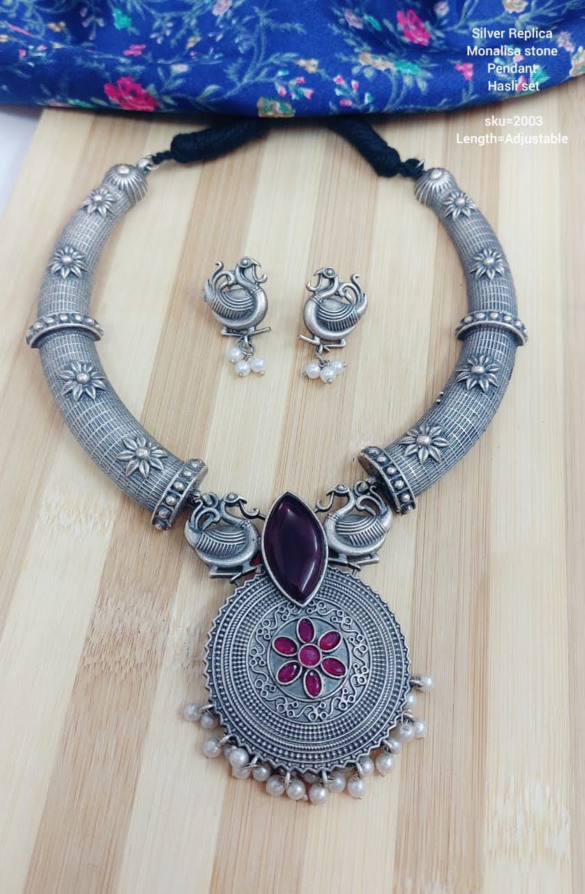 Monalisa Stone Silver Hasli