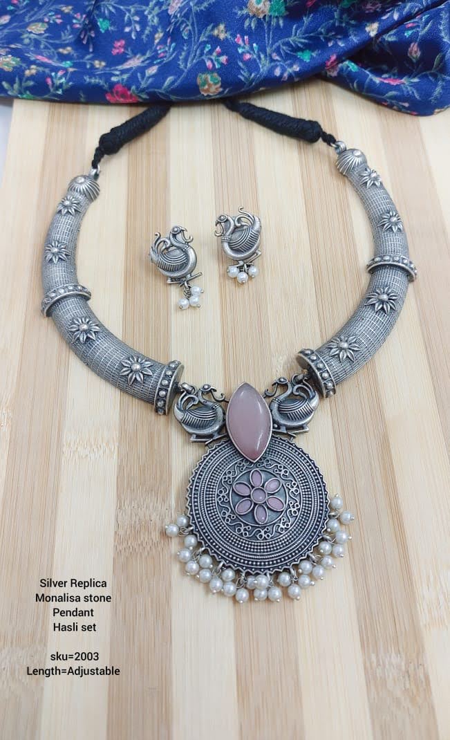 Monalisa Stone Silver Hasli