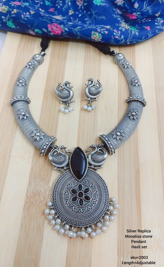 Monalisa Stone Silver Hasli