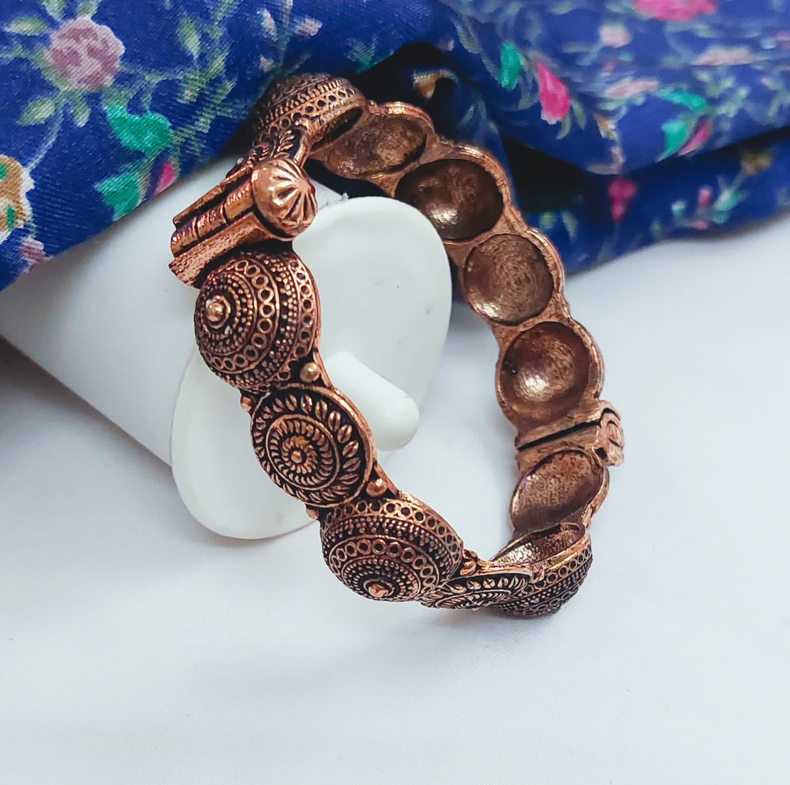 Mandala Mix Oxidised Kada