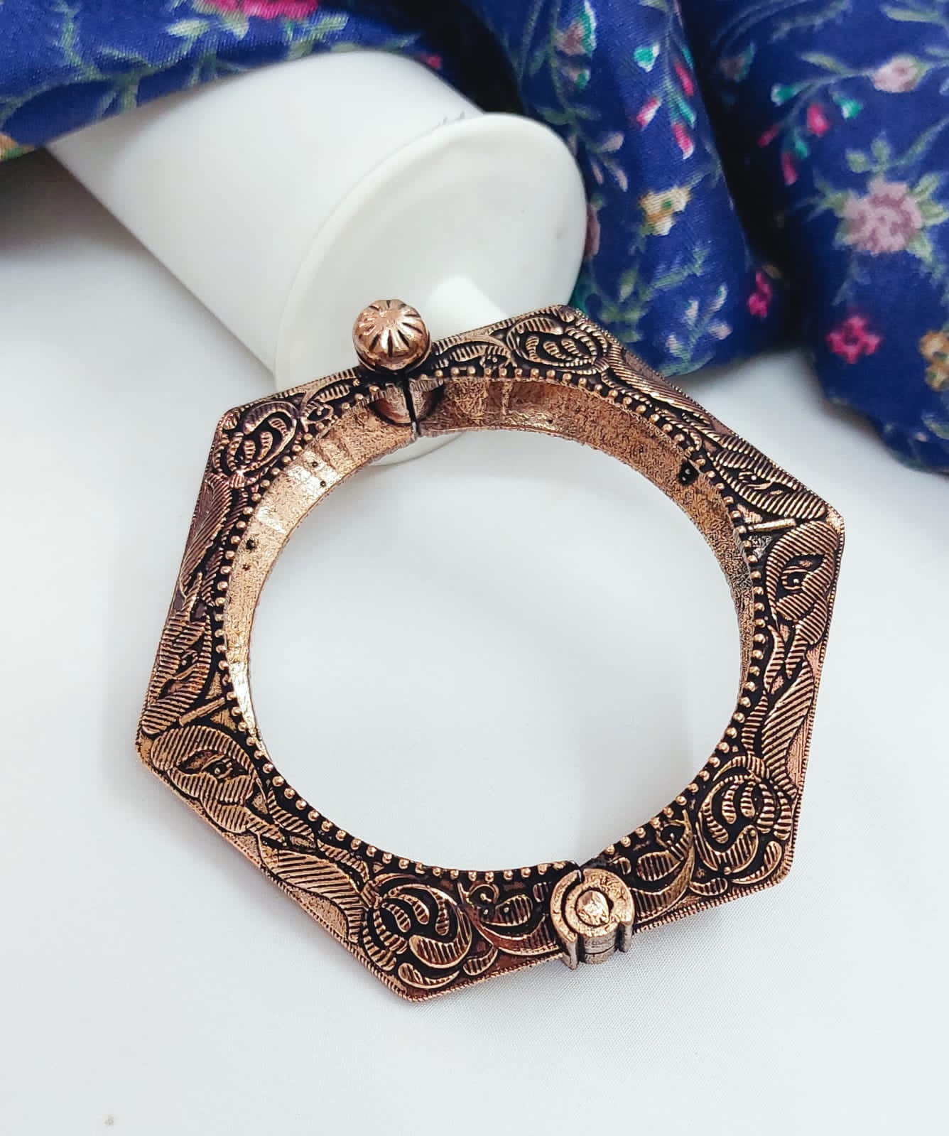 Hexa Oxidized Kada Rose Gold