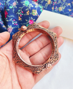 Hexa Oxidized Kada Rose Gold