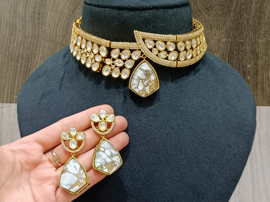 Leafy Kundan Choker Set