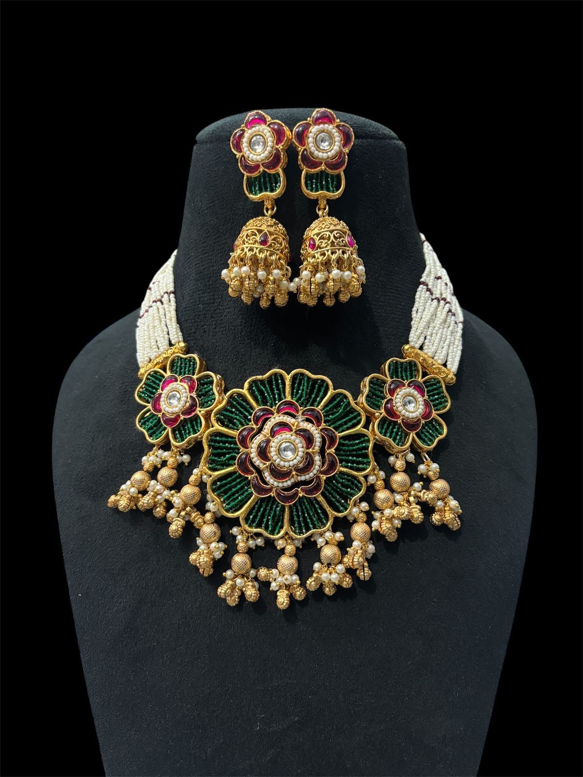 Floral Meenakari Set