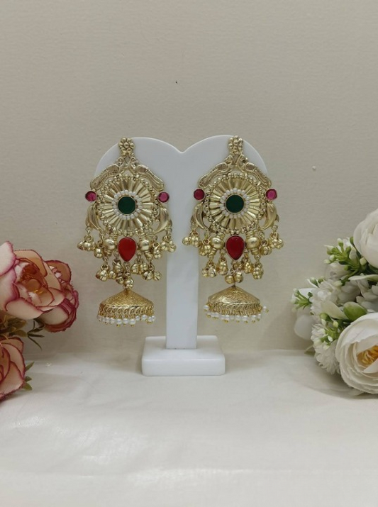 Multicolor Kashmiri Jhumkas