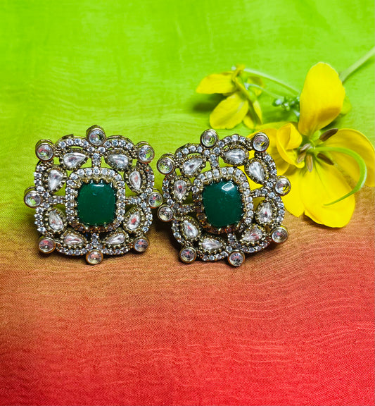 Green Doublet Choker Set