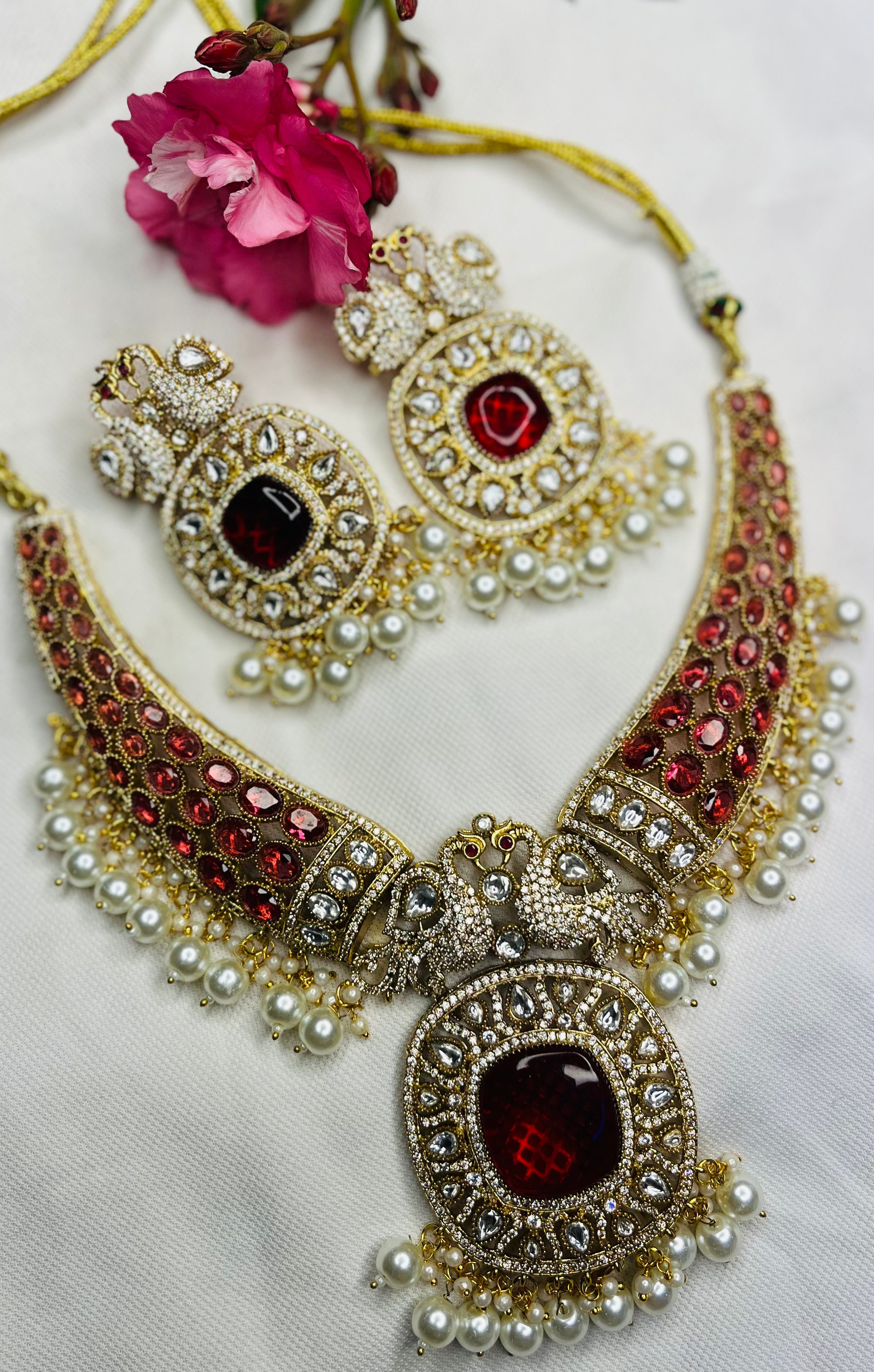 Peacock Doublet Stone Set 1.0